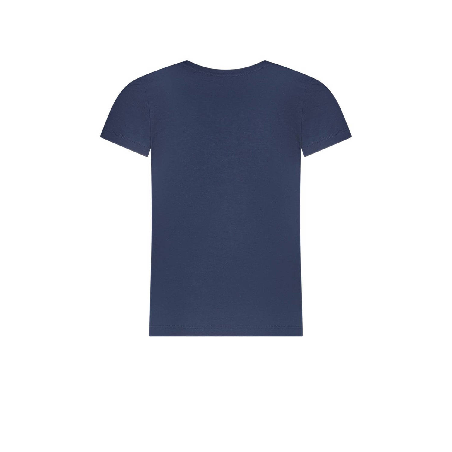 TYGO & vito T-shirt Jayla met tekst donkerblauw