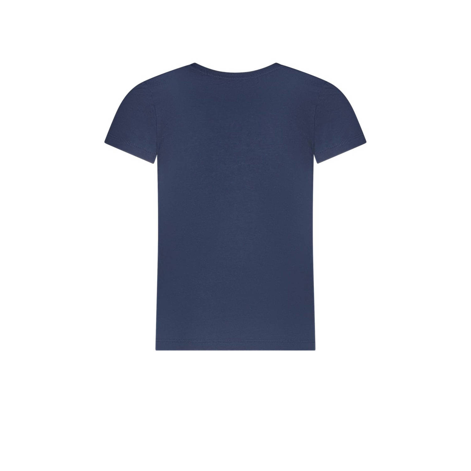 TYGO & vito T-shirt Jayla met tekst donkerblauw