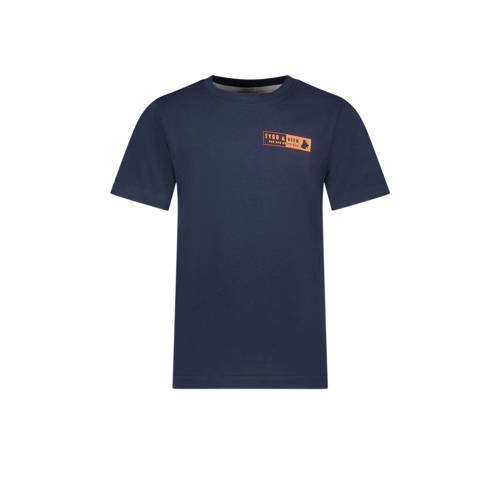 TYGO & vito T-shirt Tijn met printopdruk donkerblauw