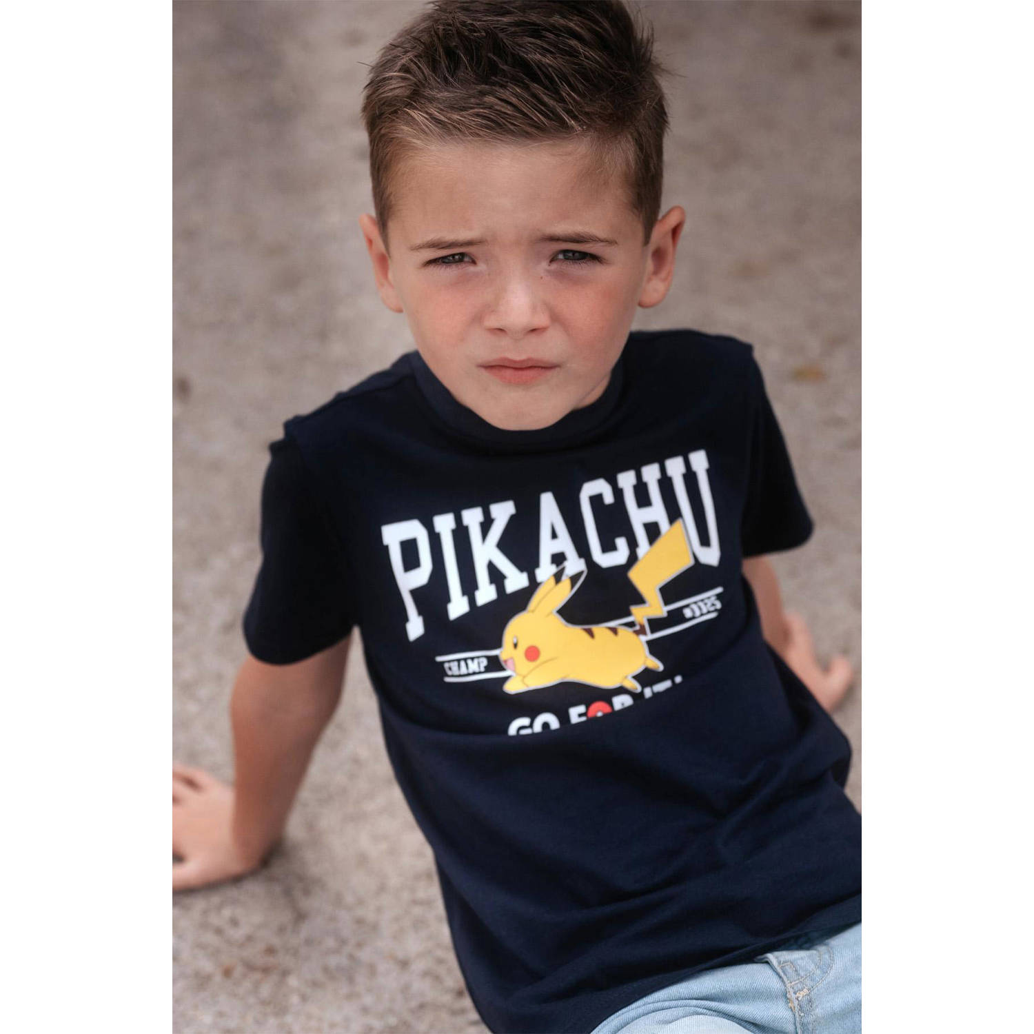 TYGO & vito Pokemon T-shirt met printopdruk donkerblauw