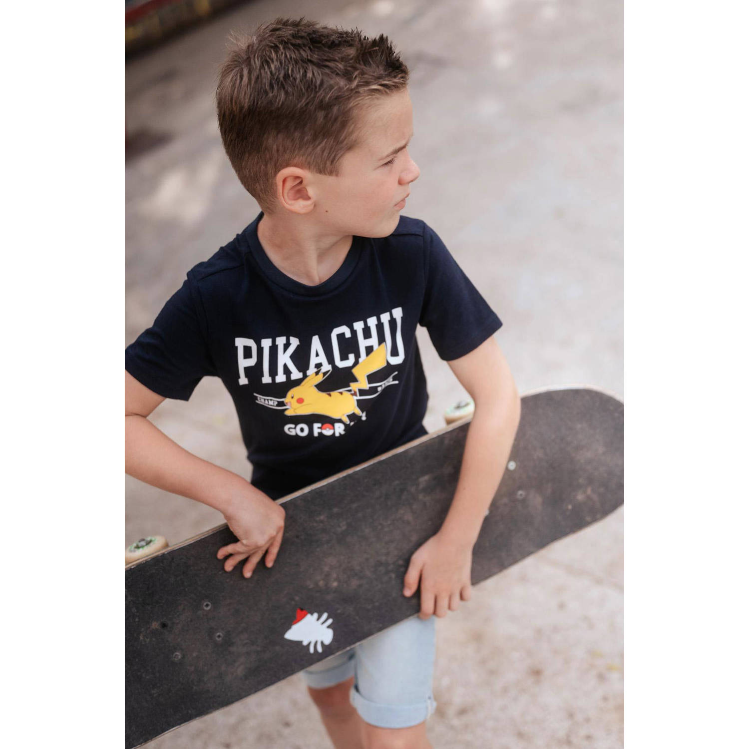 TYGO & vito Pokemon T-shirt met printopdruk donkerblauw