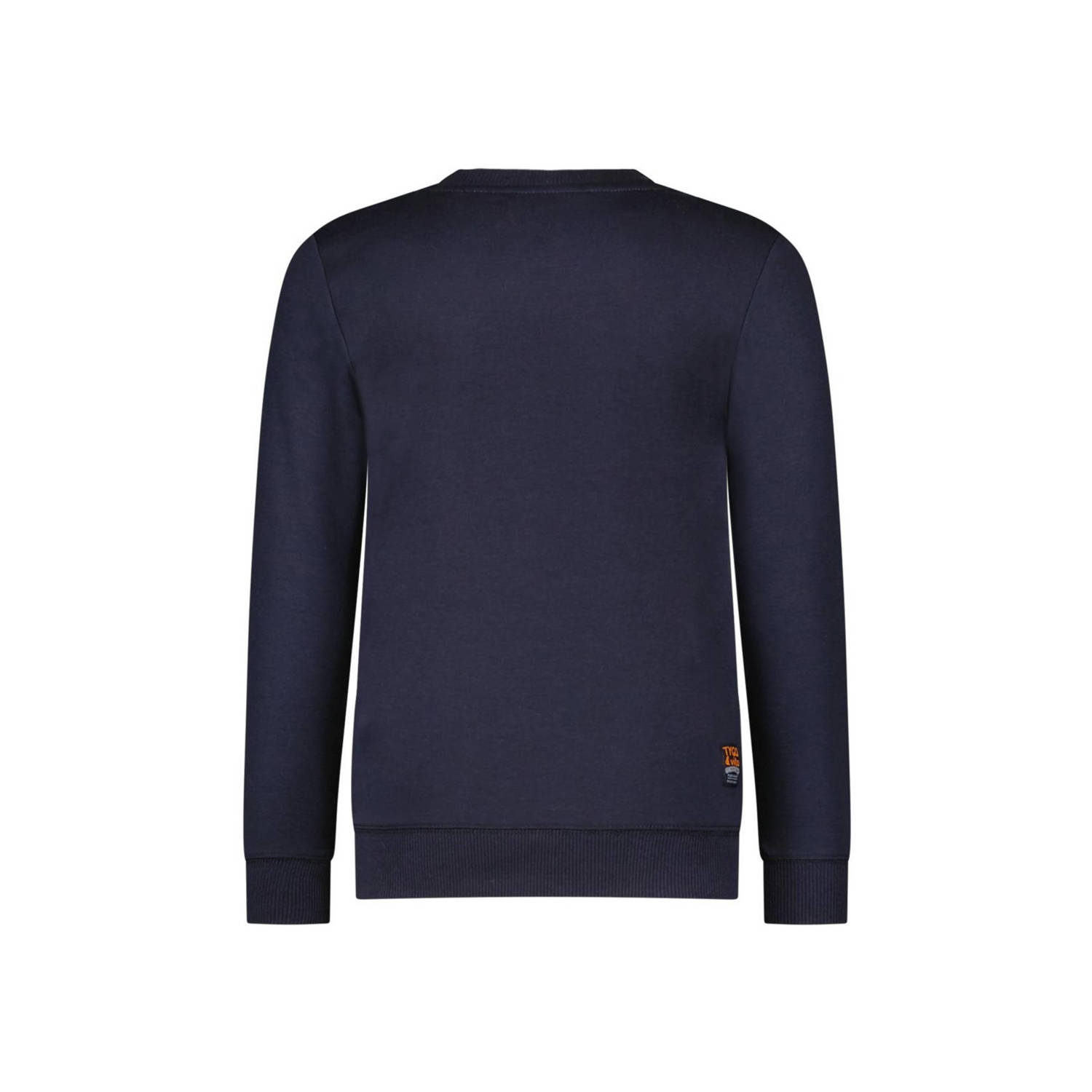 TYGO & vito sweater Sem met logo donkerblauw multi