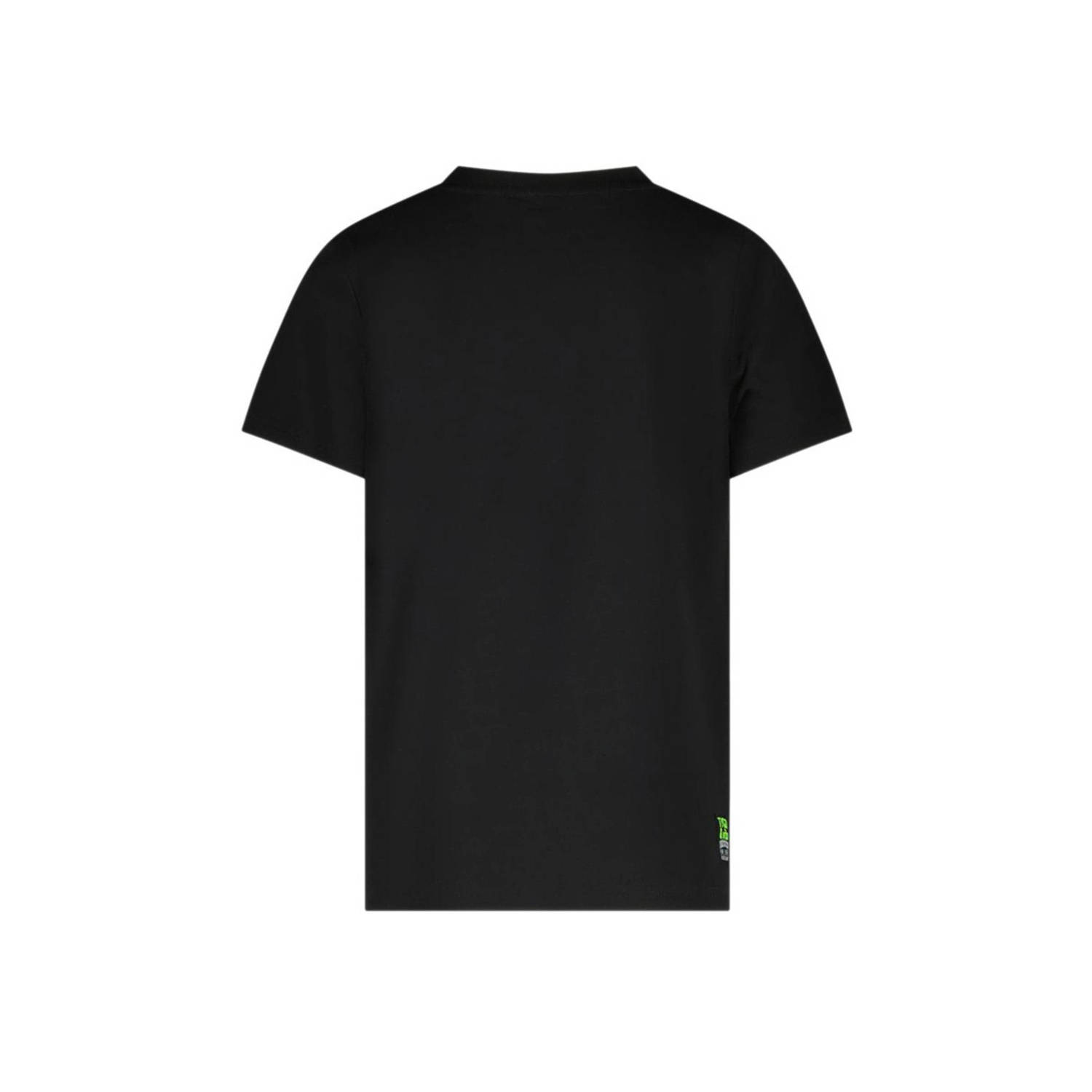 TYGO & vito T-shirt Toby met printopdruk zwart groen