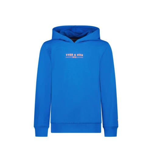 TYGO & vito hoodie Hugo met logo felblauw