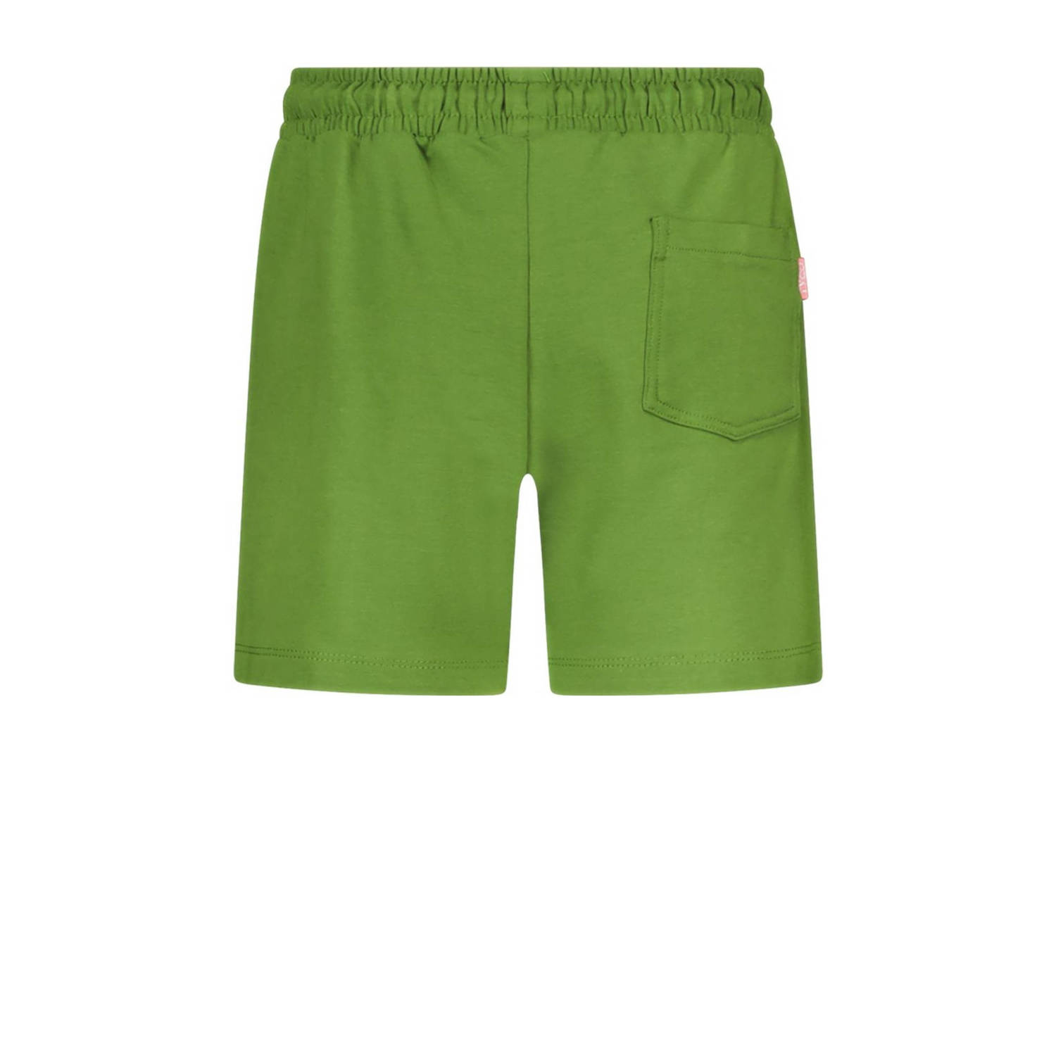 TYGO & vito regular fit casual short Peggy met zijstreep olijfgroen