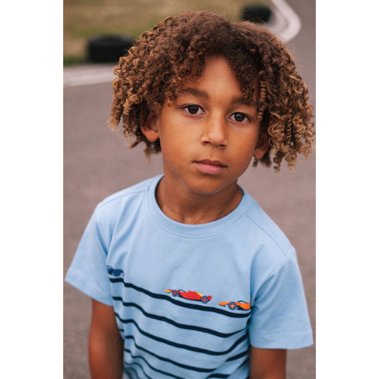 TYGO & vito gestreept T-shirt Toby lichtblauw donkerblauw