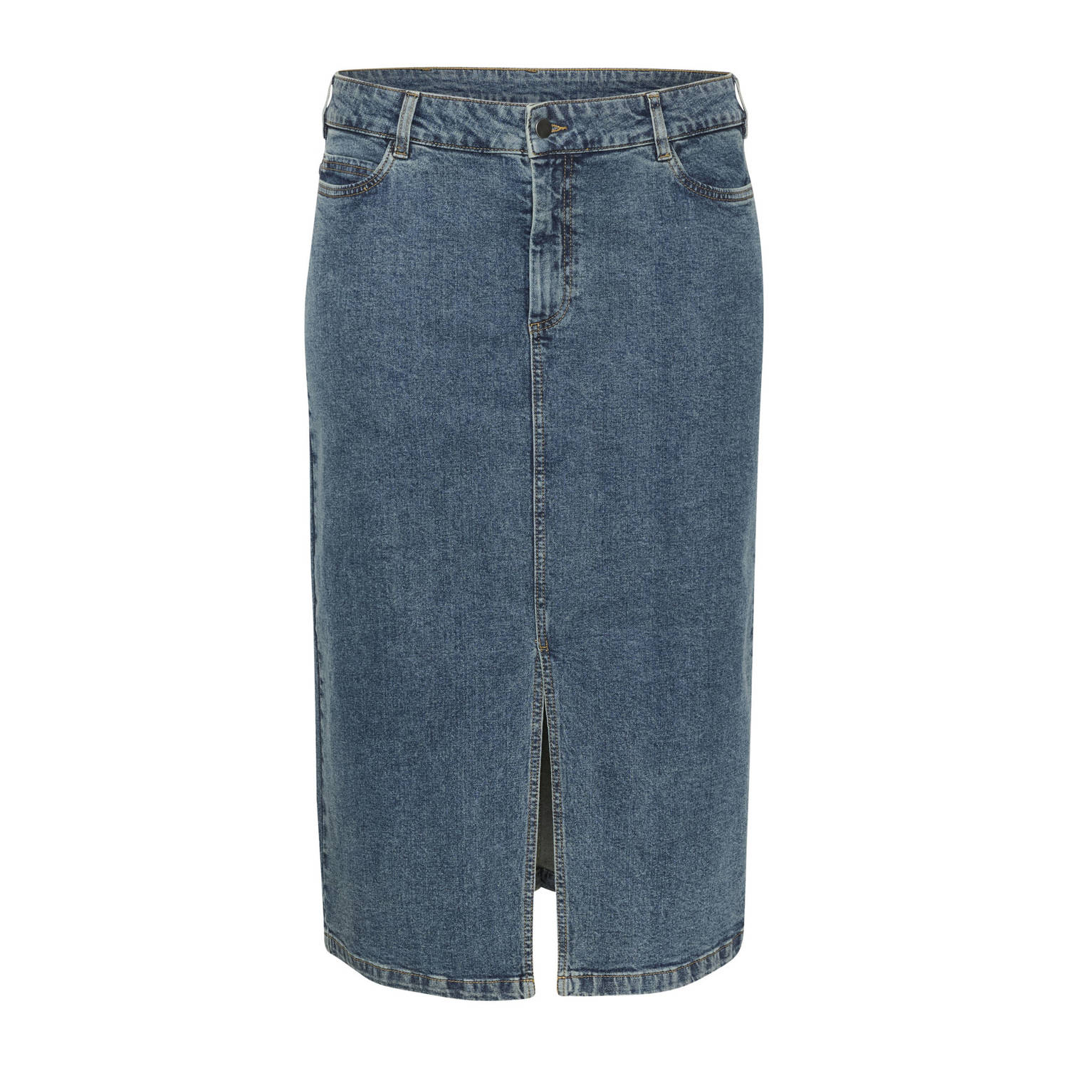 Kaffe Curve spijkerrok blue denim