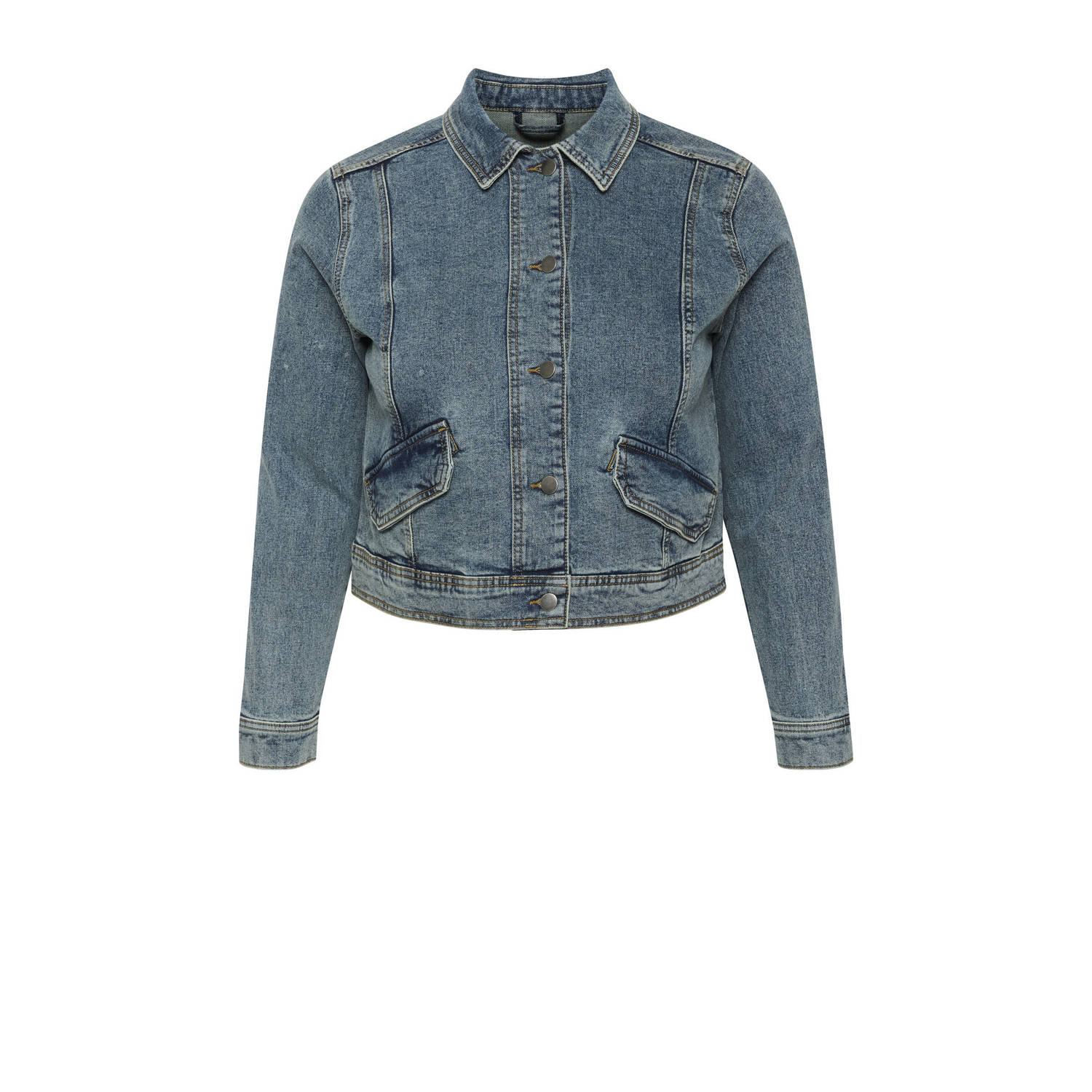 Kaffe Curve spijkerjasje blue denim