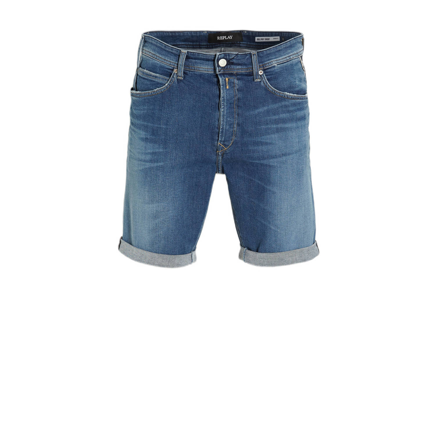 REPLAY tapered fit short RBJ.981 007 dark blue