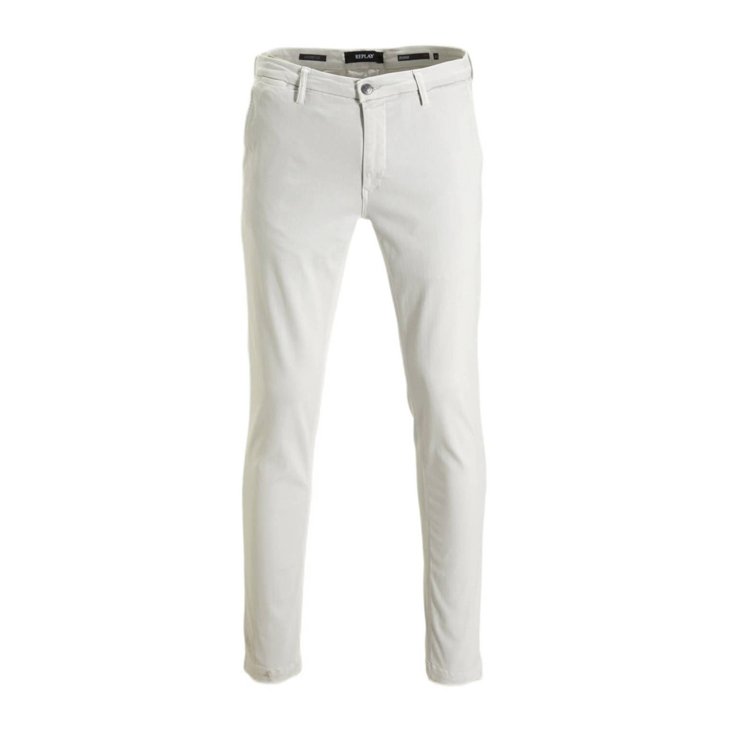 Replay Hyperflex Stretch Jeans Off White Heren