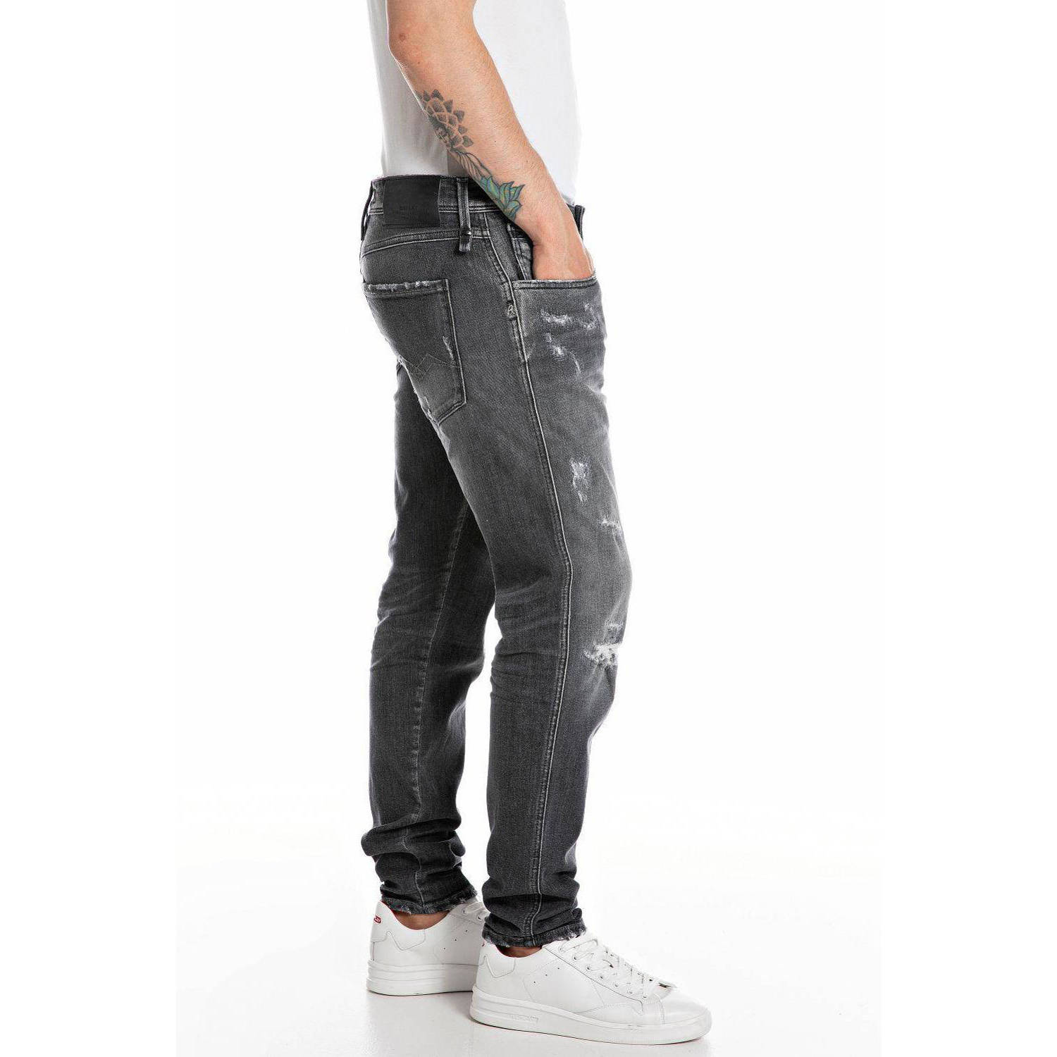 REPLAY slim fit jeans BRONNY dark grey