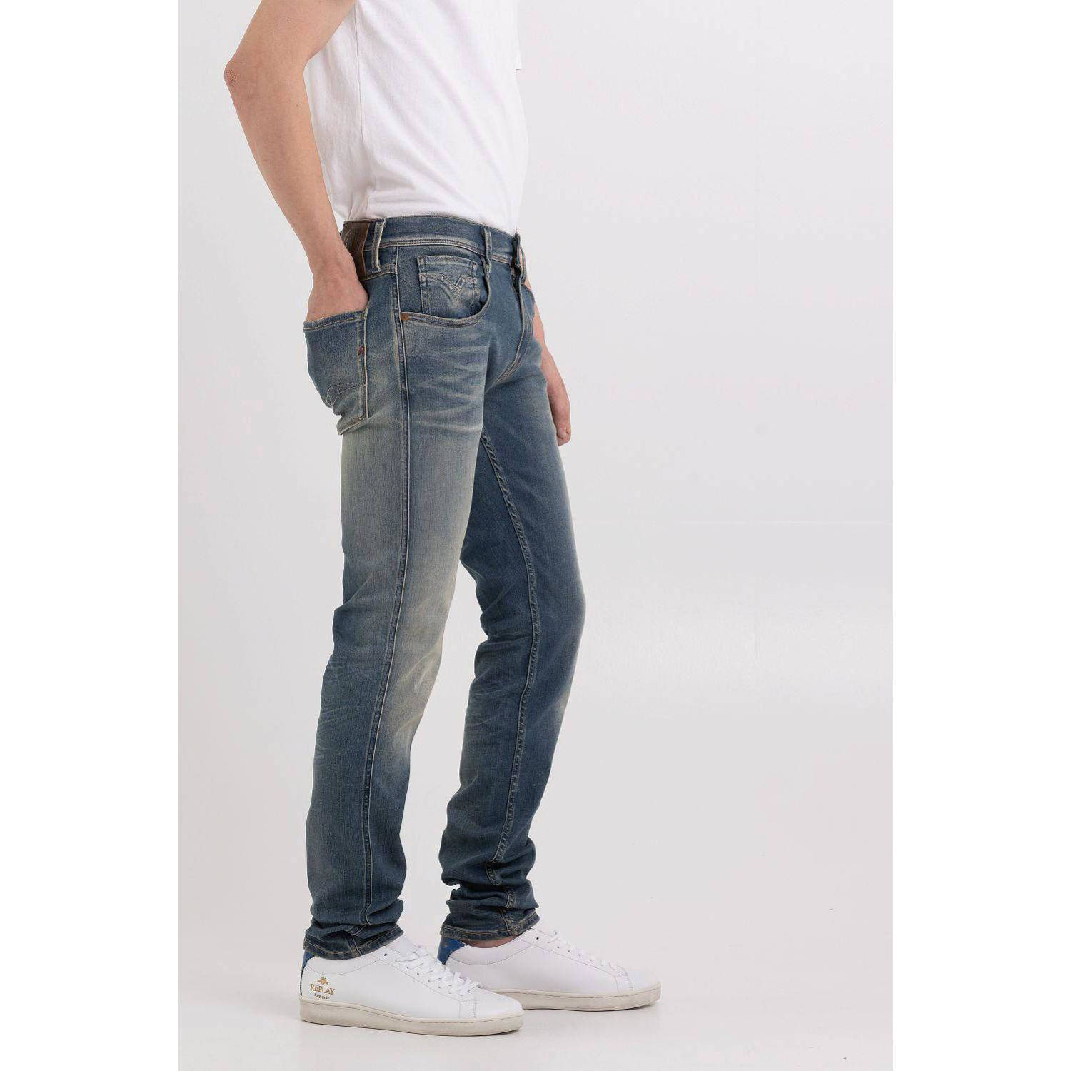 REPLAY slim fit jeans ANBASS medium blue
