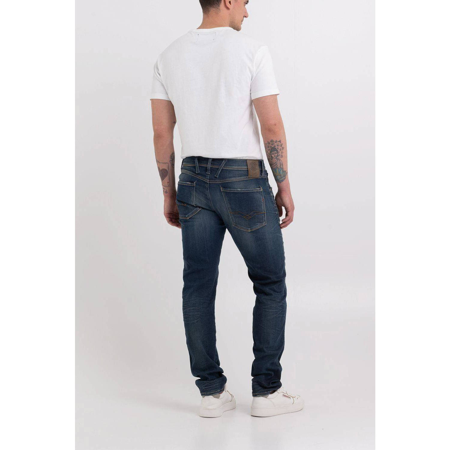 REPLAY slim fit jeans ANBASS Hyperflex dark blue