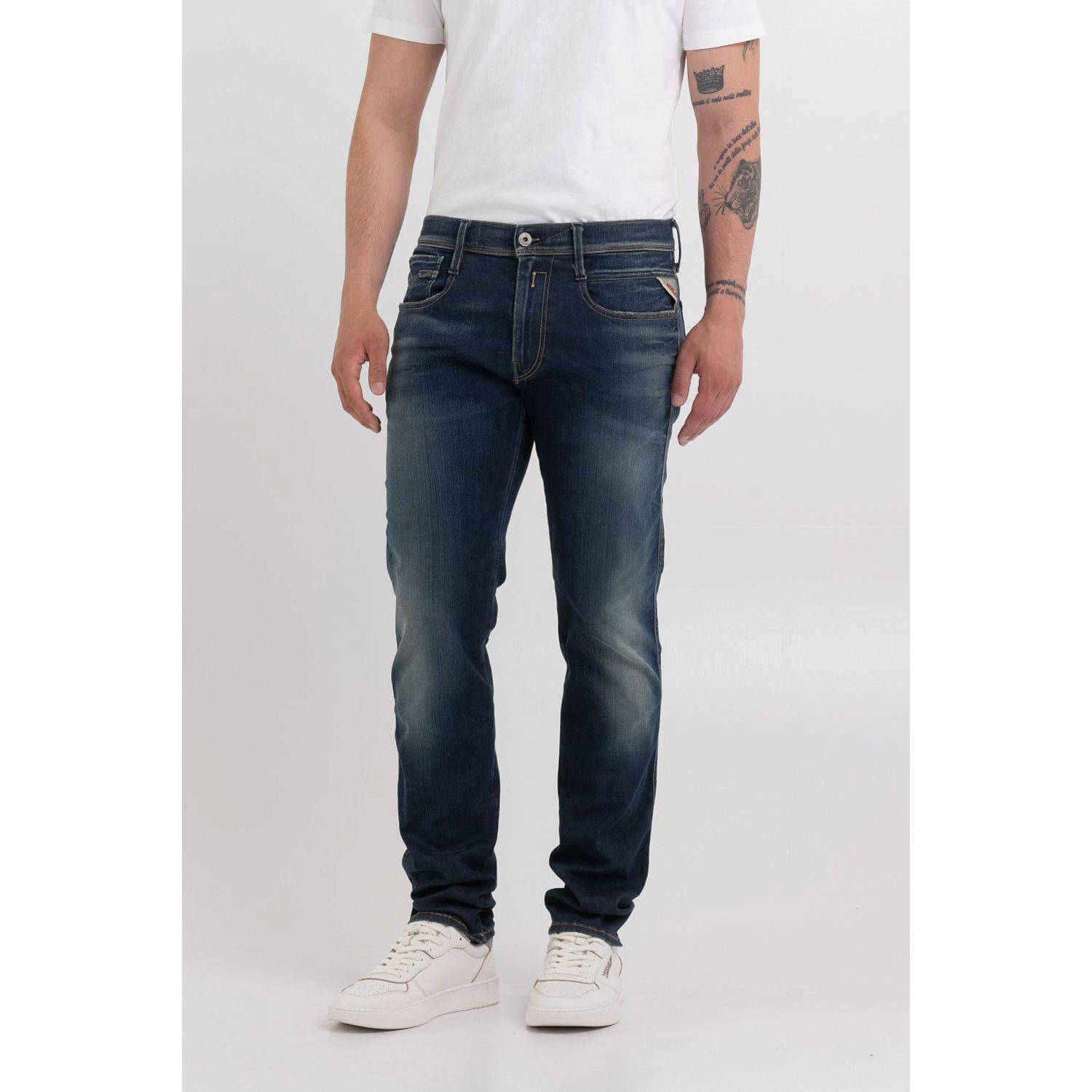 REPLAY slim fit jeans ANBASS Hyperflex dark blue