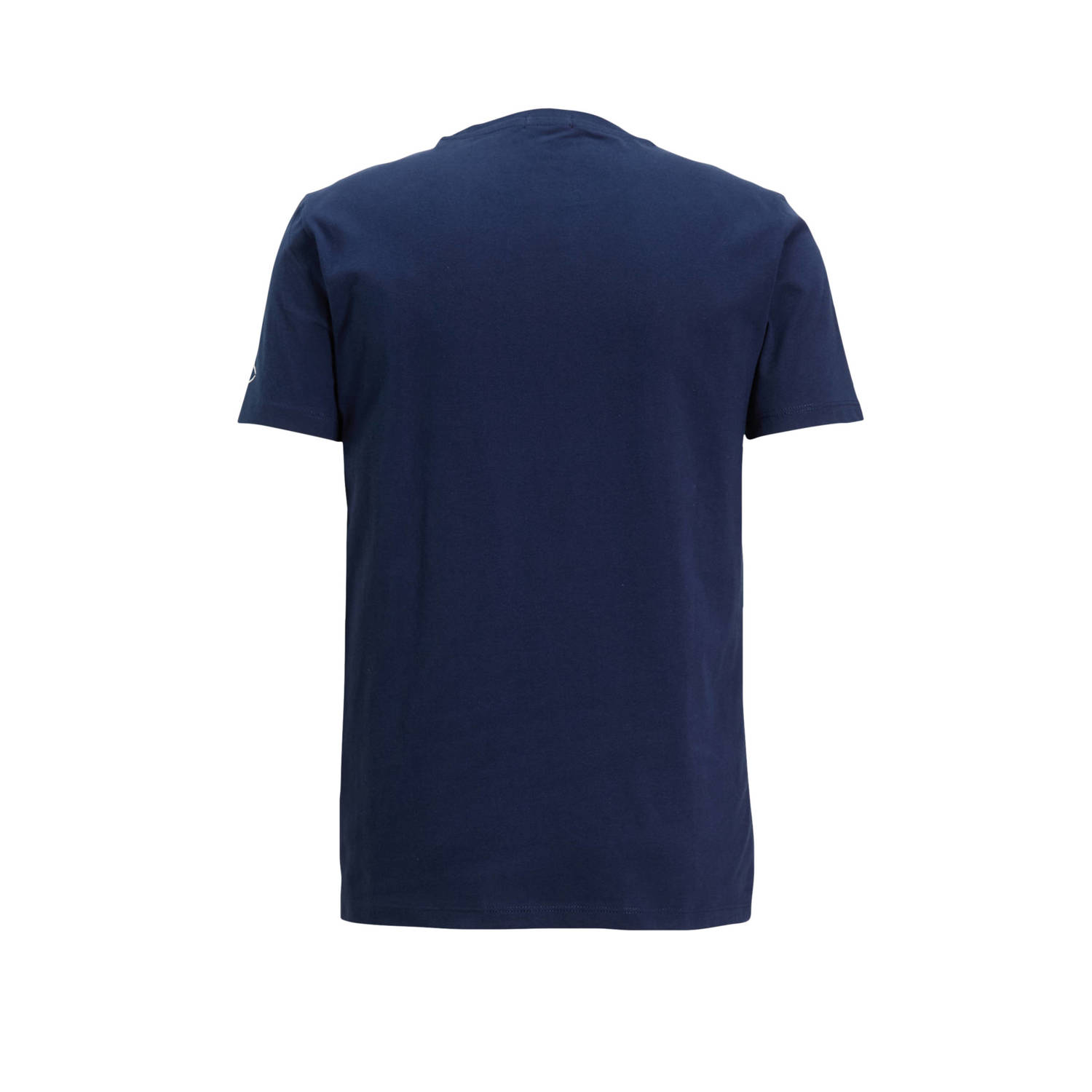 REPLAY T-shirt met printopdruk indigo blue