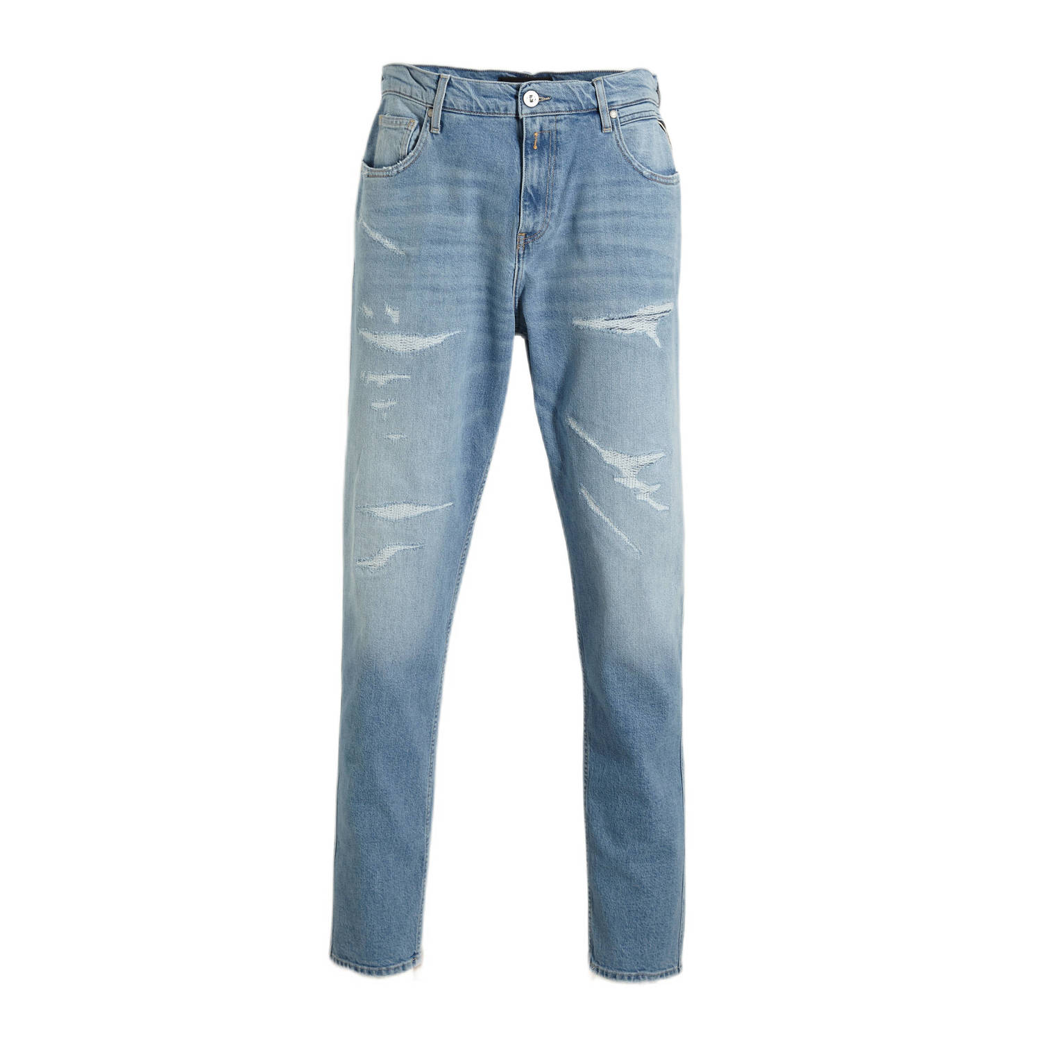 REPLAY tapered fit jeans SANDOT medium blue