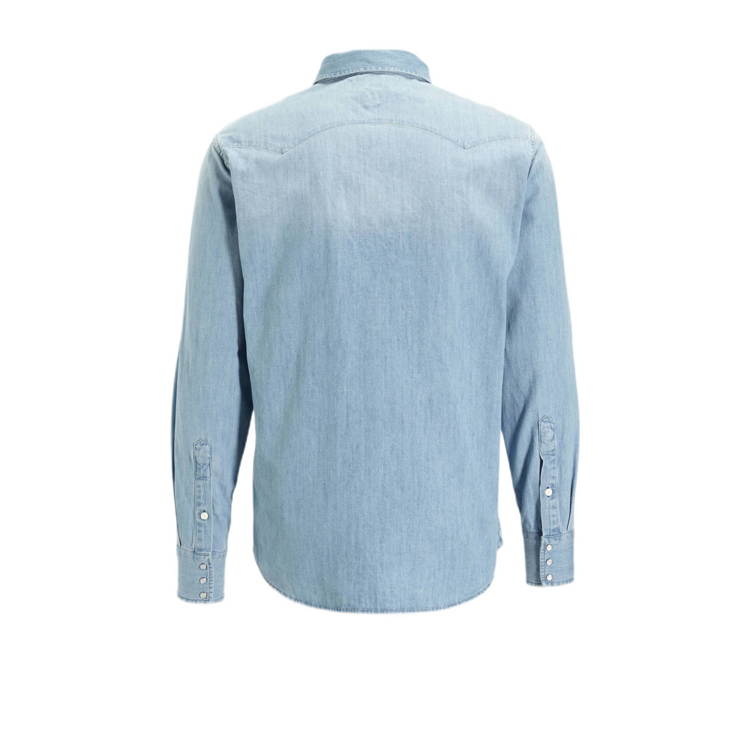 REPLAY regular fit overhemd light blue