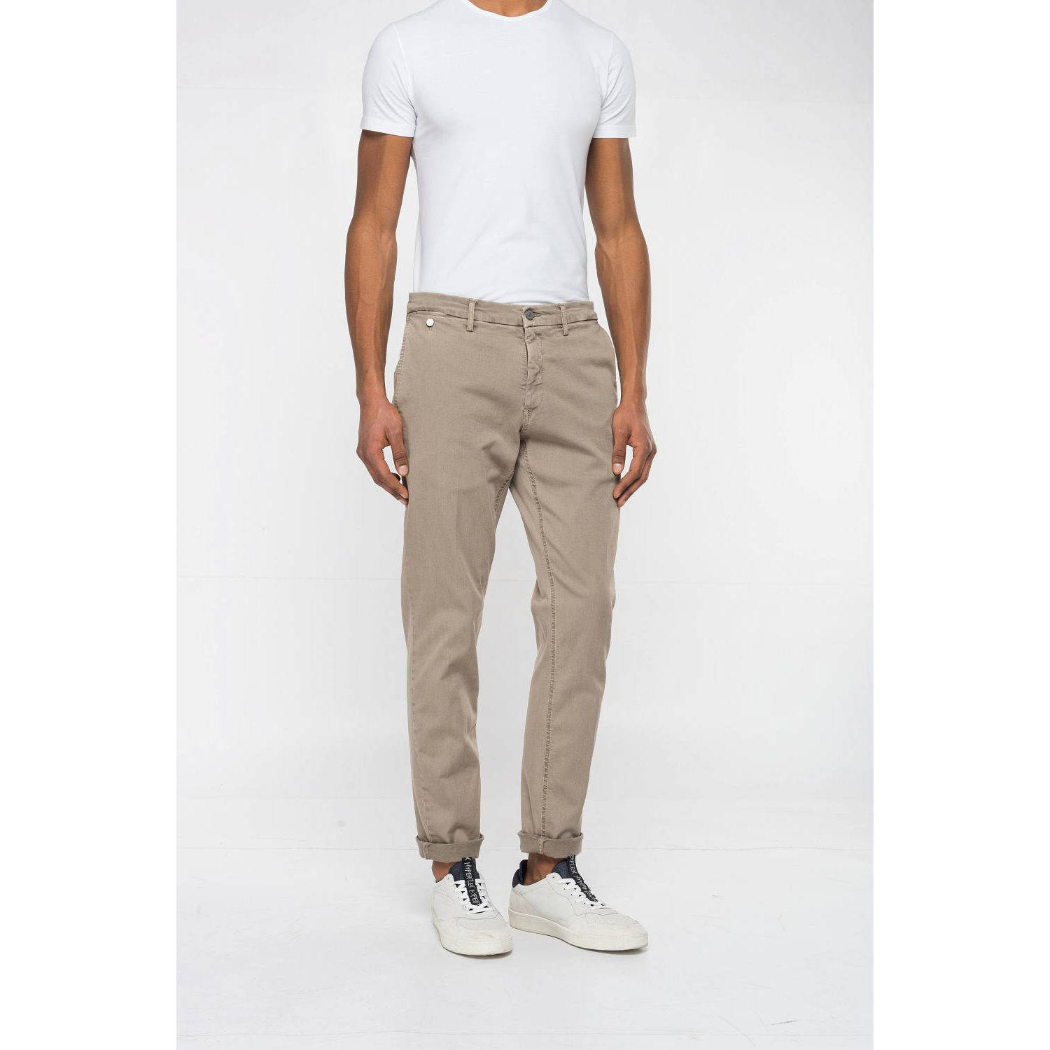 Replay Chino Benni broek Beige Heren