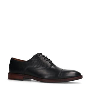 leren veterschoenen zwart