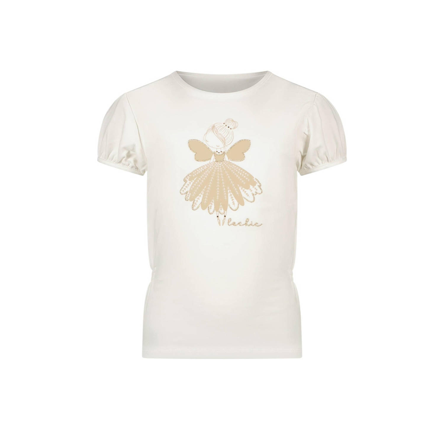 Le Chic T-shirt NOMS met printopdruk wit