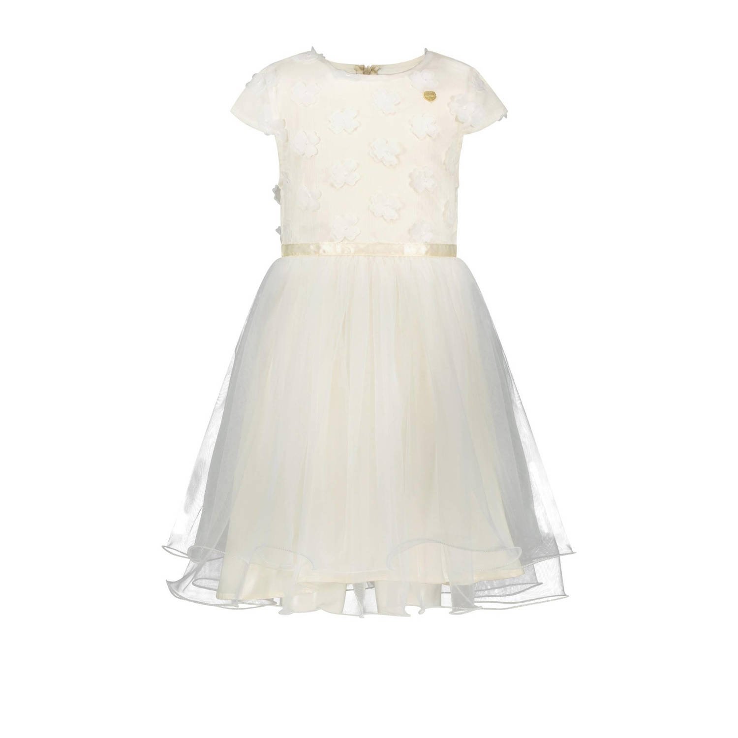 Le Chic maxi jurk STARLIGHT wit Meisjes Polyester Ronde hals Effen 116