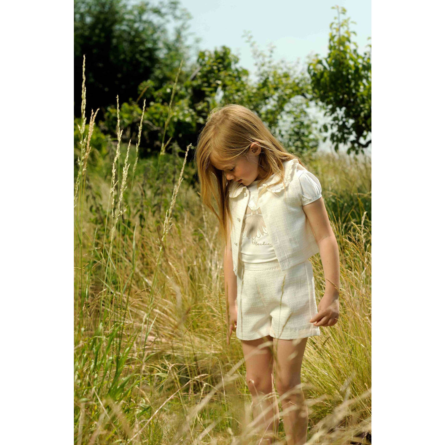Le Chic regular fit casual short DUTTI offwhite