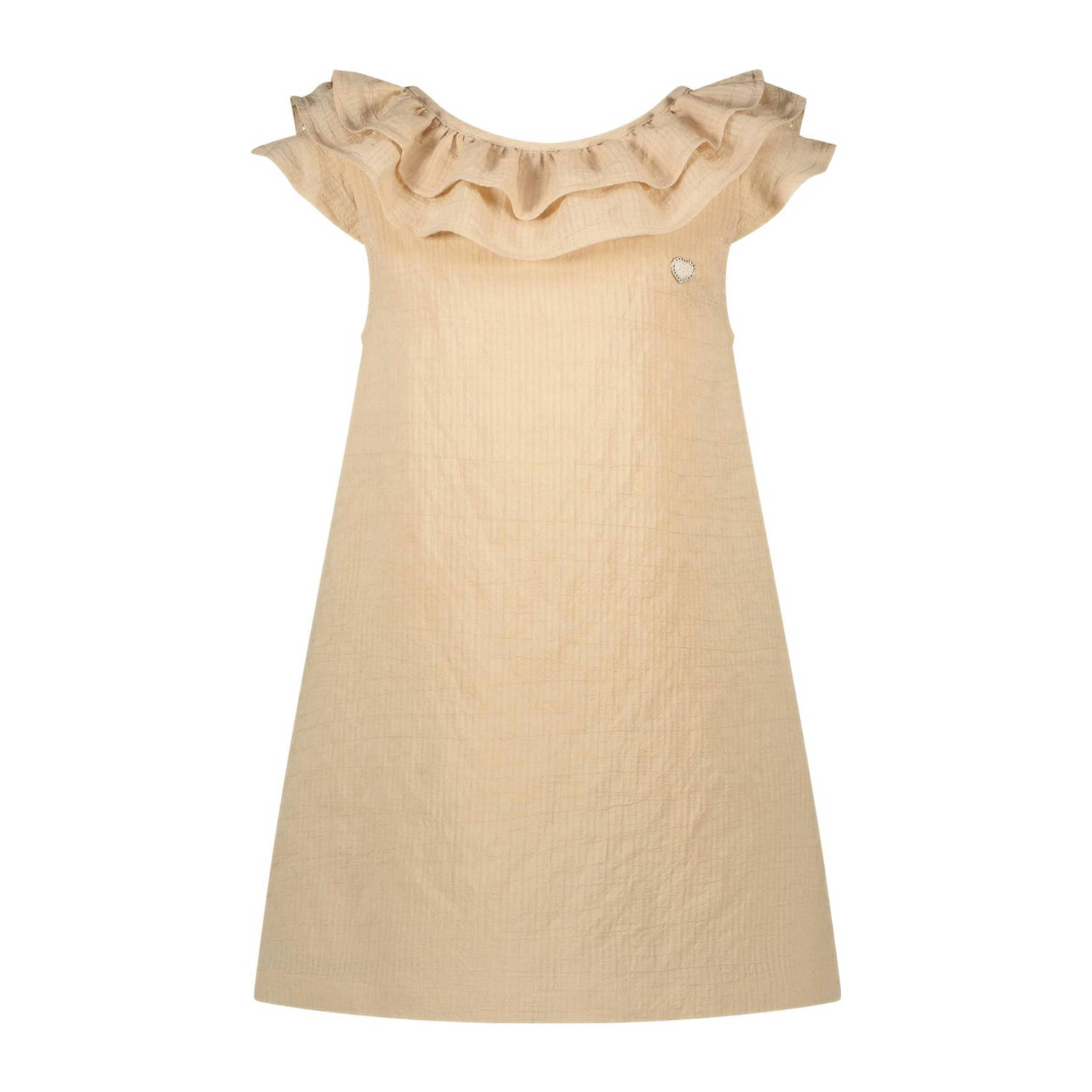 Le Chic A-lijn jurk SALUCA beige Meisjes Viscose Boothals Effen 104