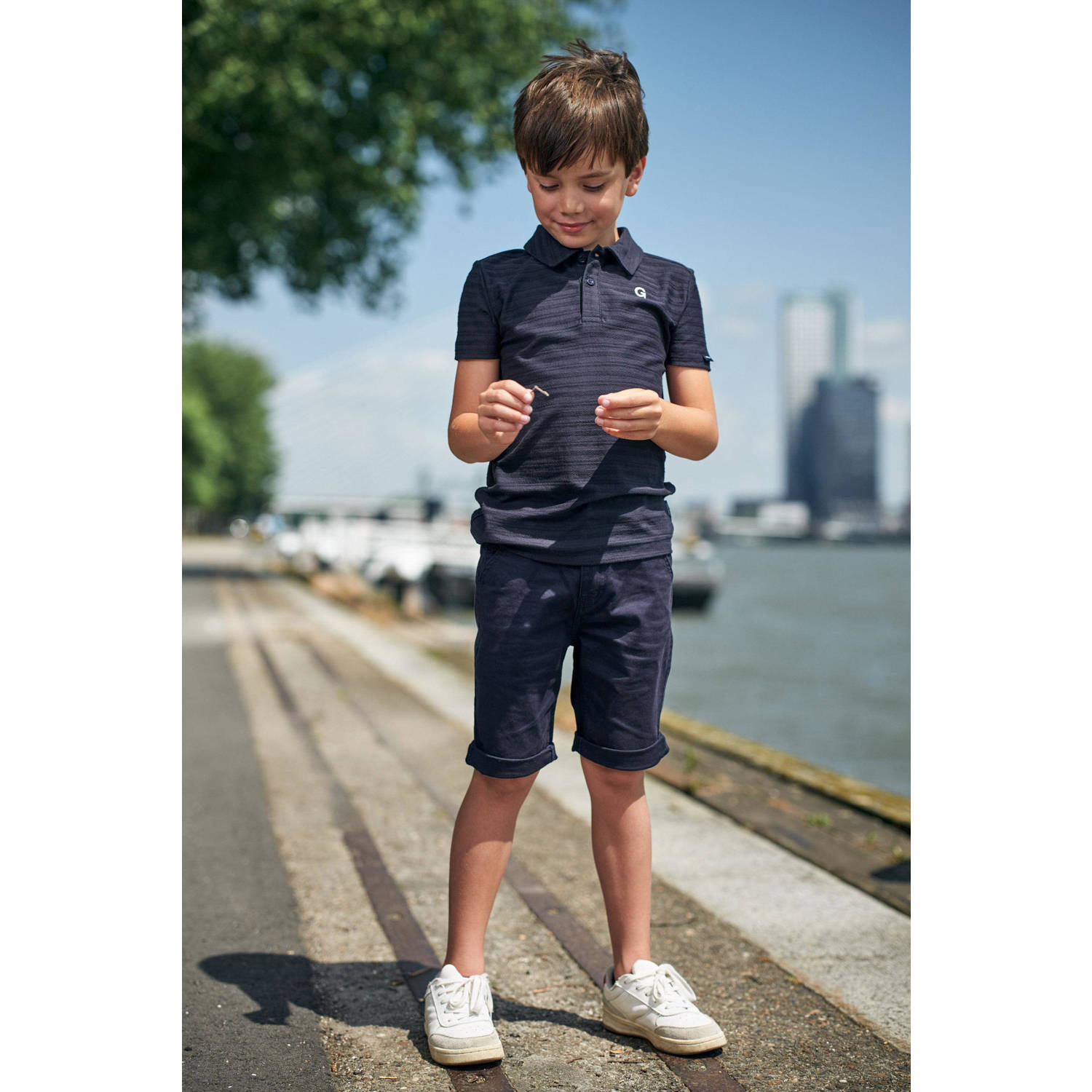 Le Chic Garcon polo NEILY donkerblauw