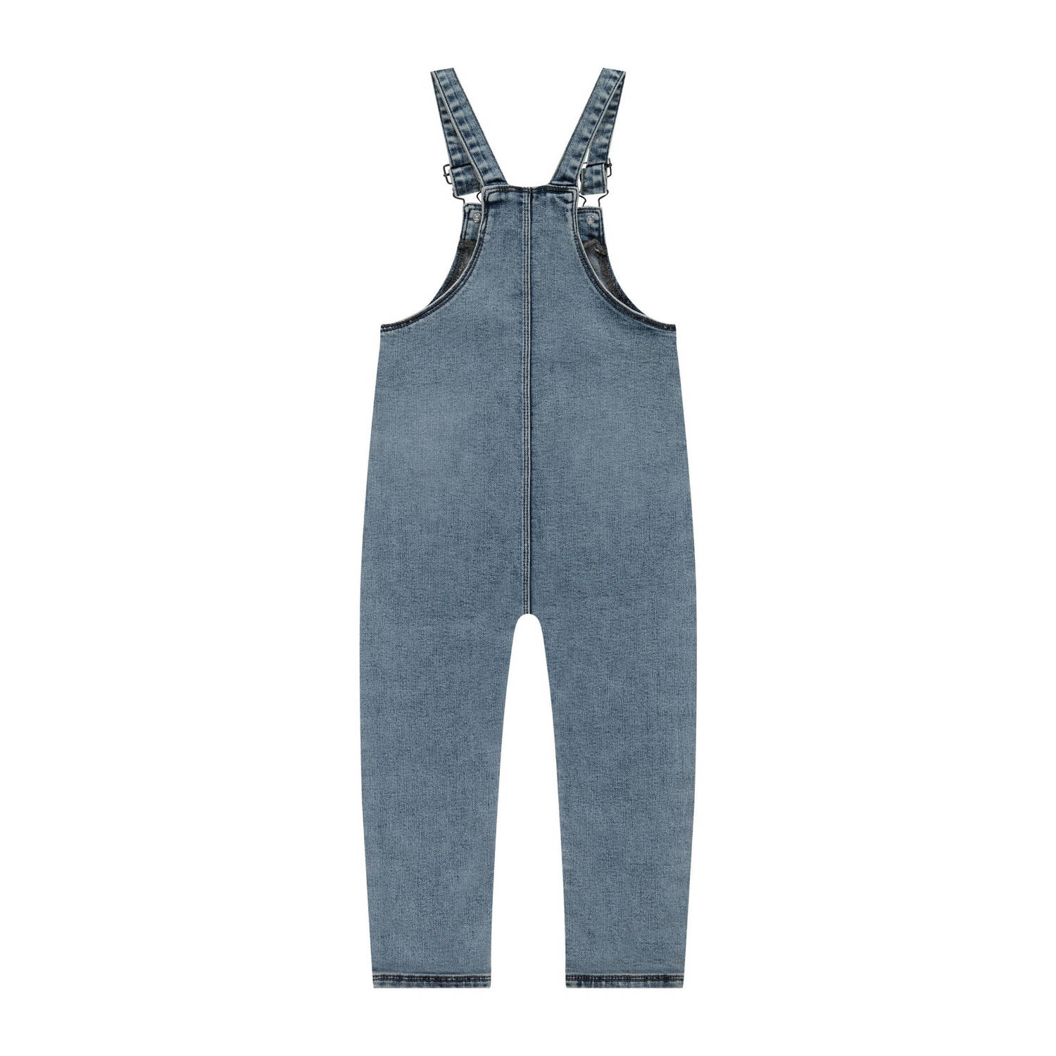 Stains&Stories regular fit tuinbroek blauw