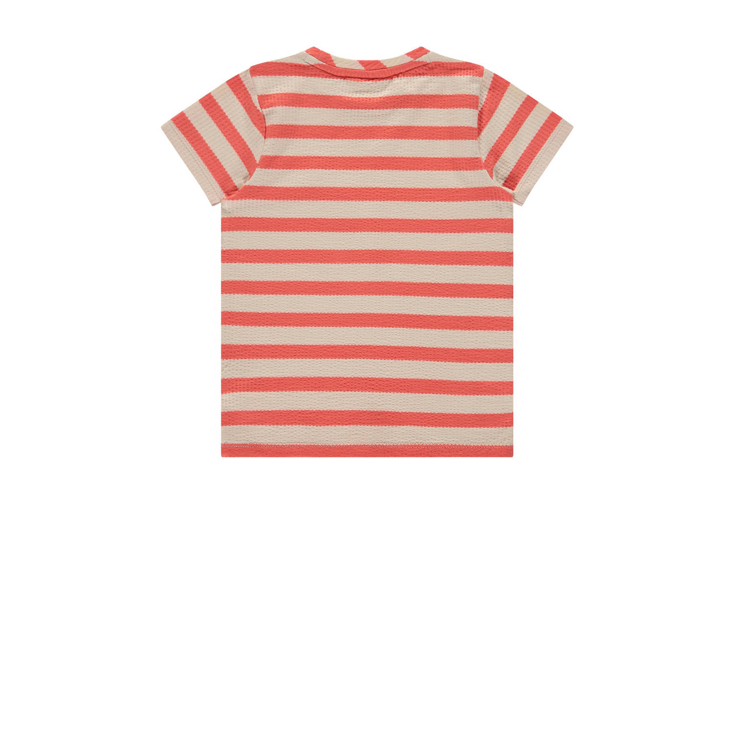 Stains&Stories gestreept T-shirt oranje grijs