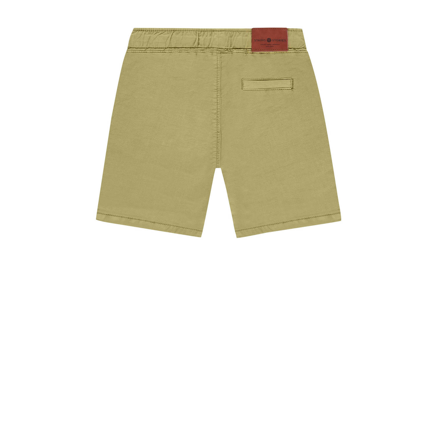 Stains&Stories chino short olijfgroen