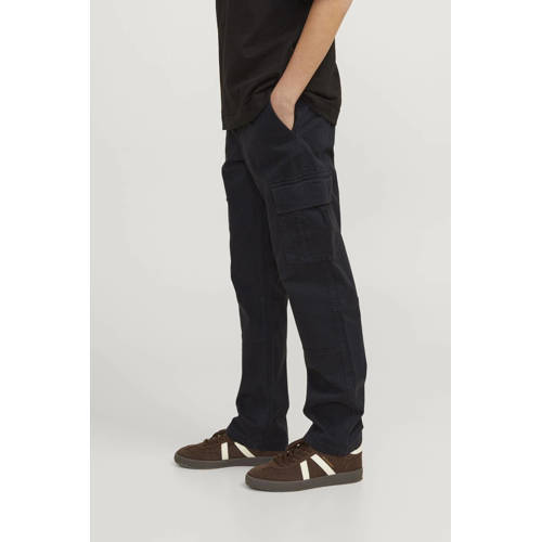 JACK & JONES JUNIOR loose fit cargobroek JPSTKANE JJHARLOW zwart afbeelding