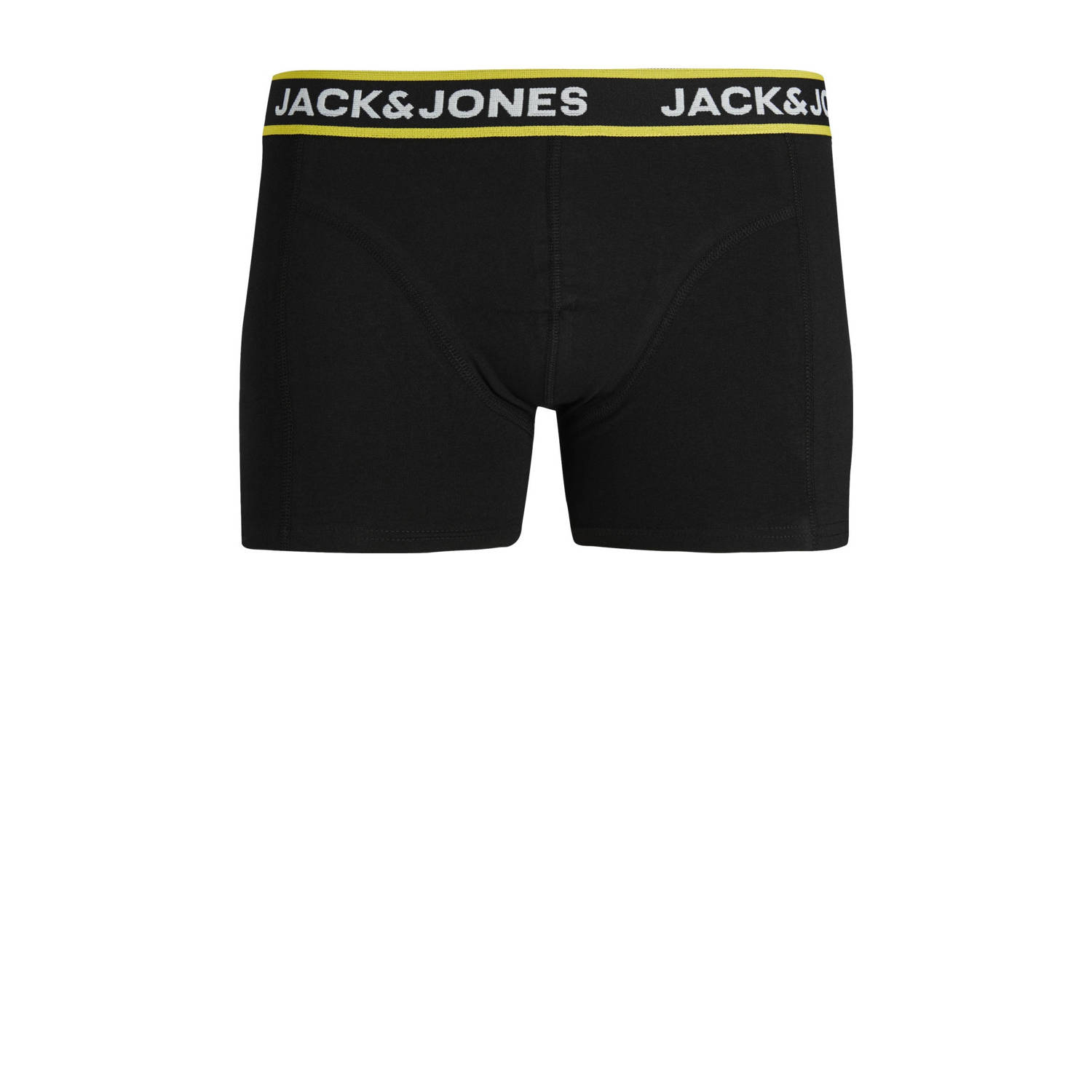 JACK & JONES JUNIOR boxershort JACPINK FLOWERS set van 3 zwart groen geel