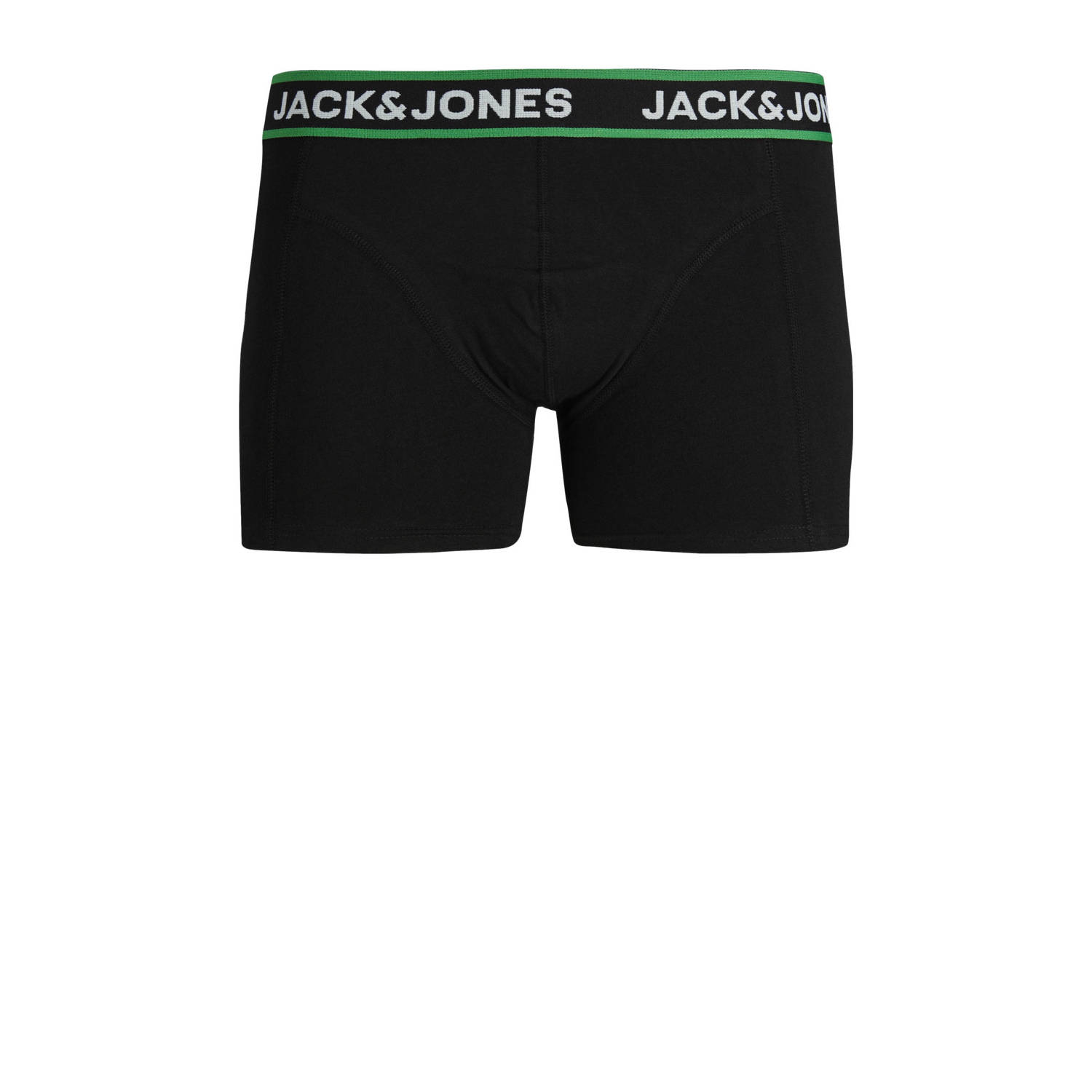 JACK & JONES JUNIOR boxershort JACPINK FLOWERS set van 3 zwart groen geel