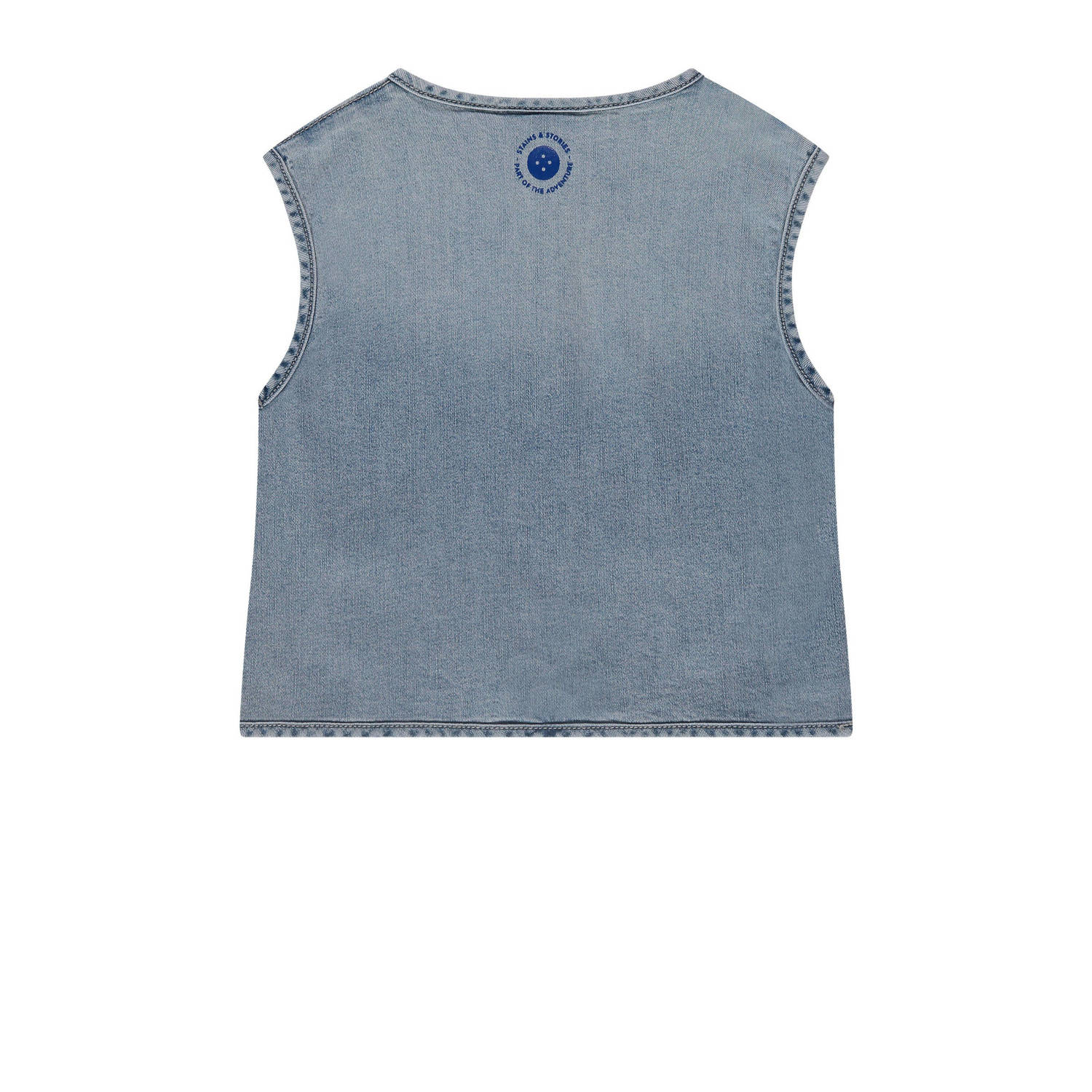 Stains&Stories gilet blauw