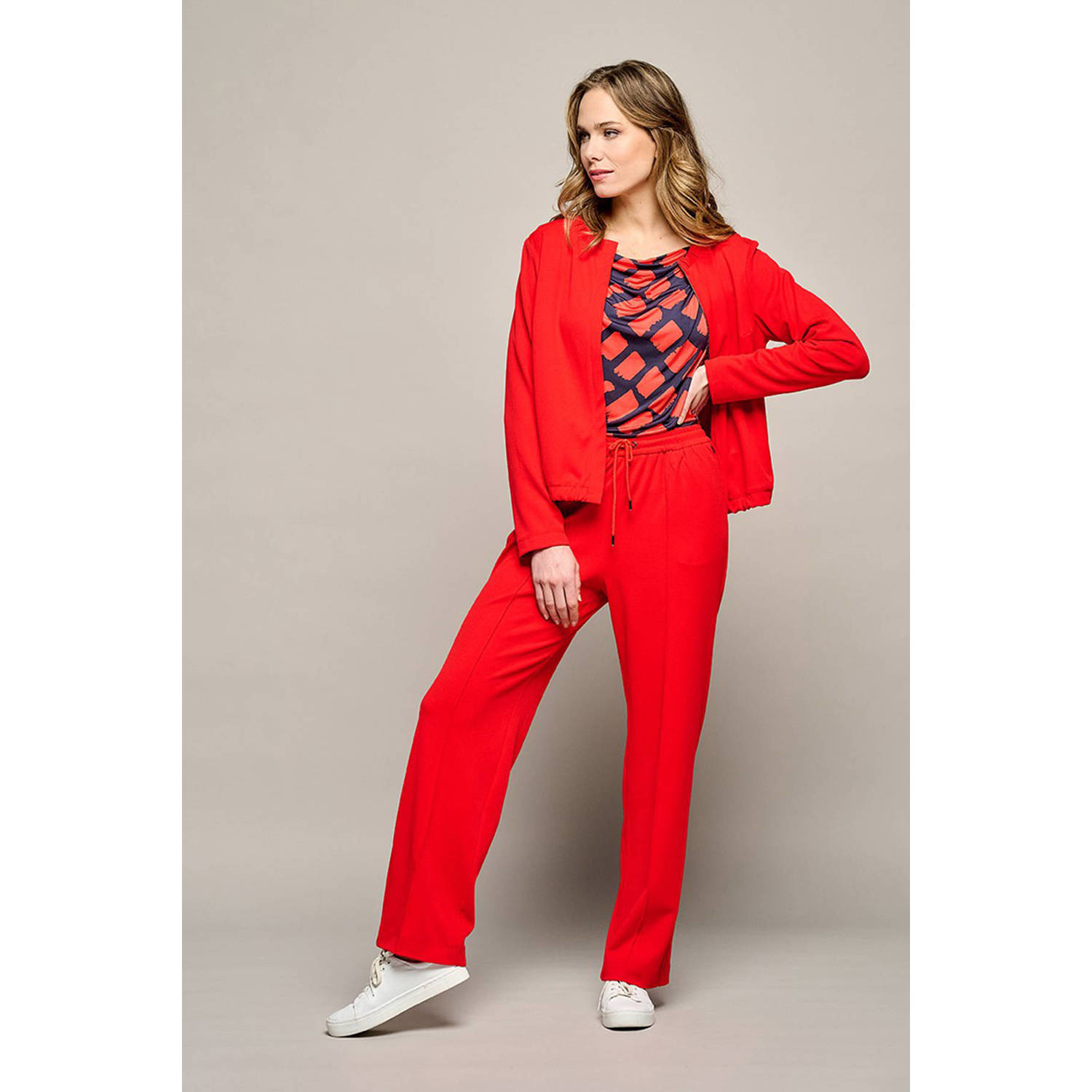 Mart Visser rechtvallende blazer Della rood