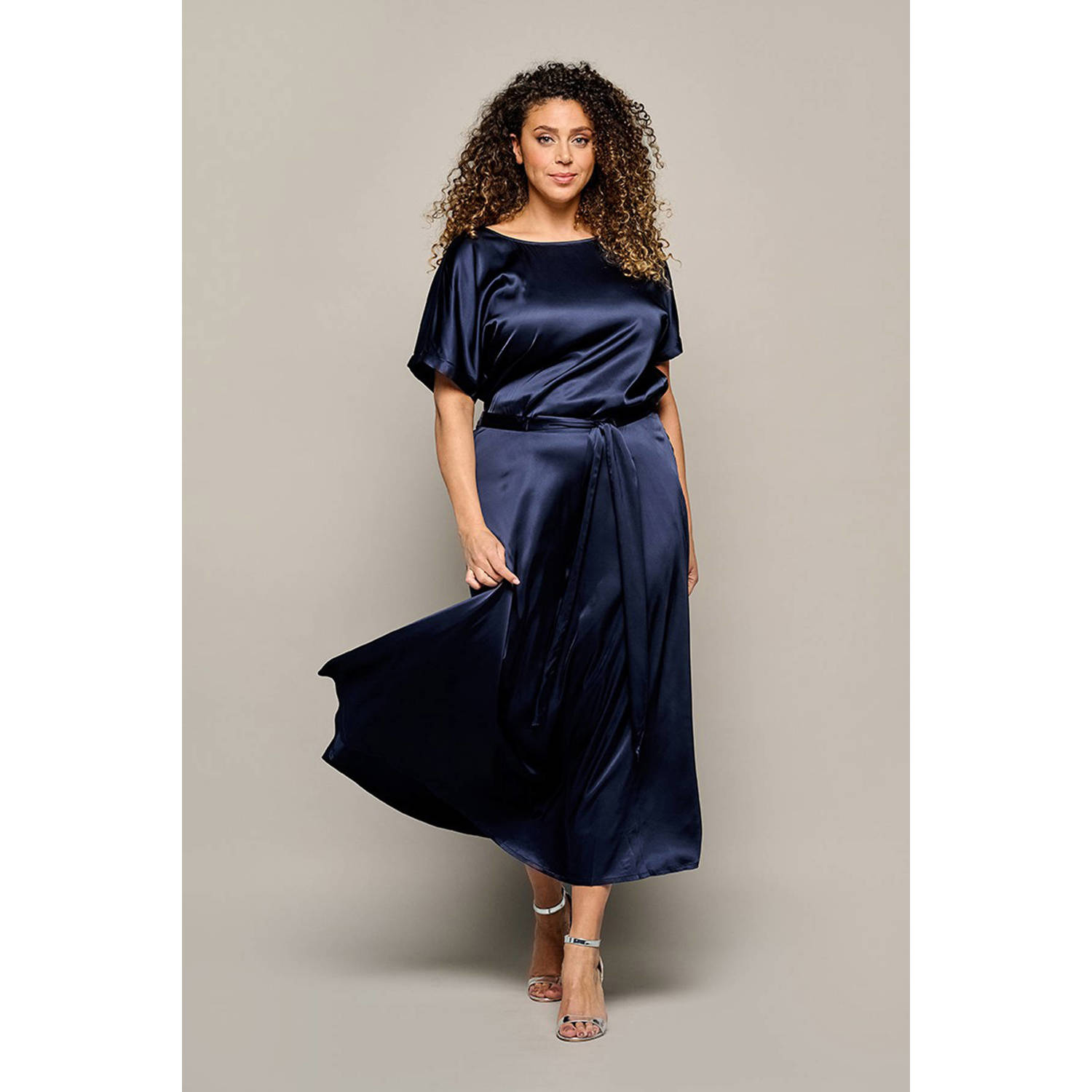 Mart Visser maxi rok Hannah donkerblauw