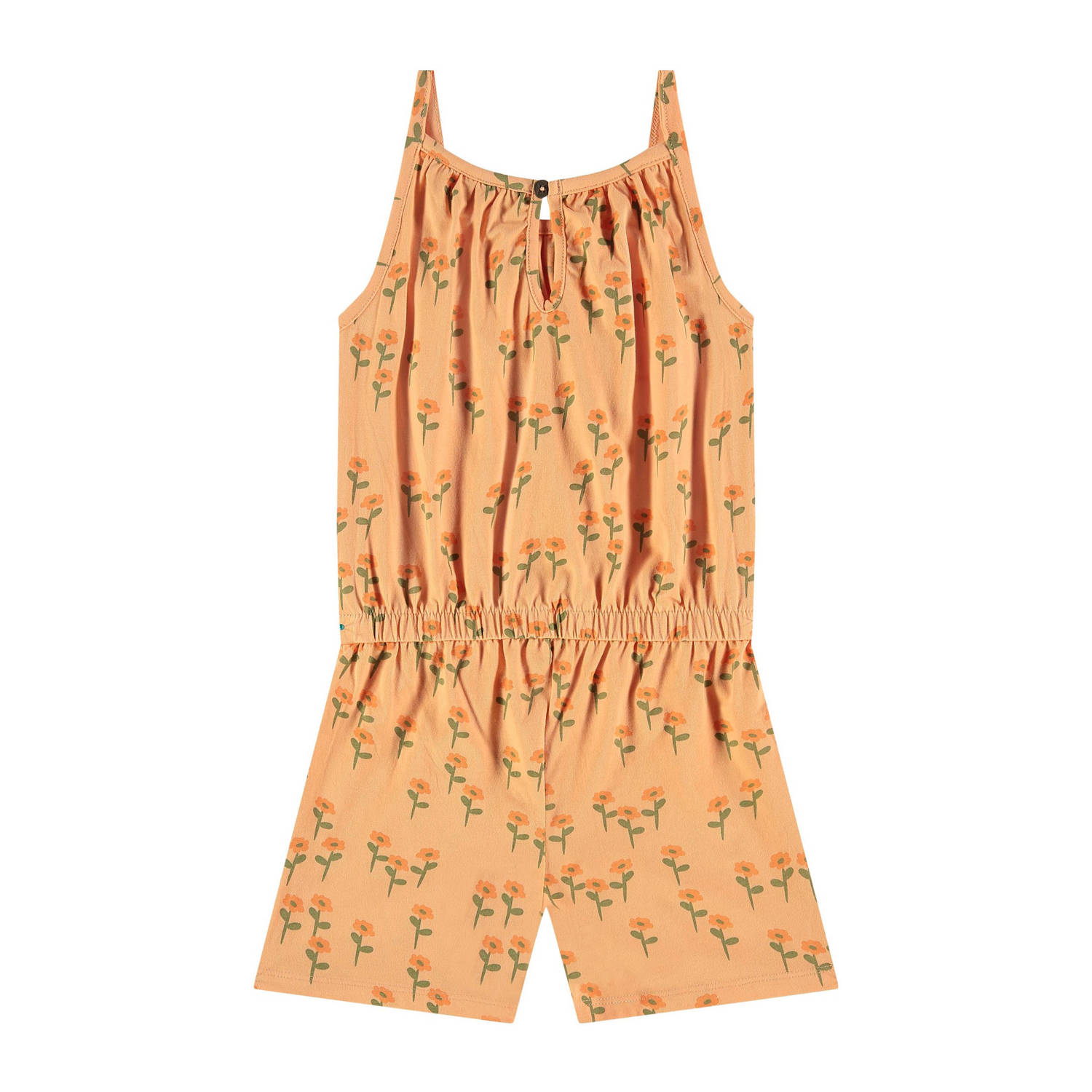 Stains&Stories playsuit met all over print oranje groen