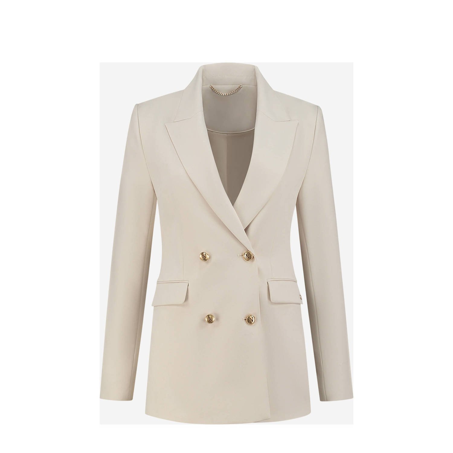 NIKKIE getailleerde blazer van gerecycled polyester wit