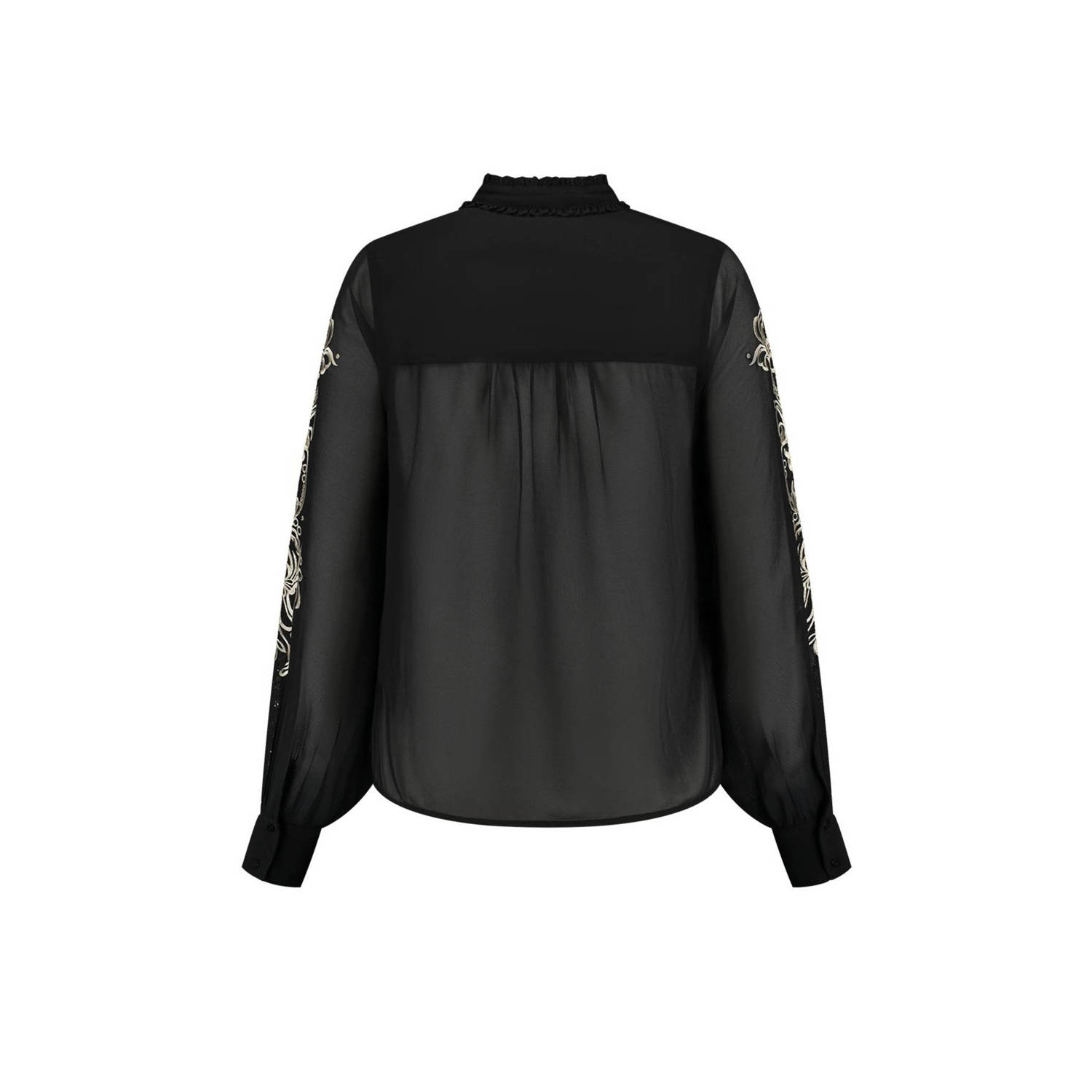 NIKKIE blouse Bonaire zwart ecru