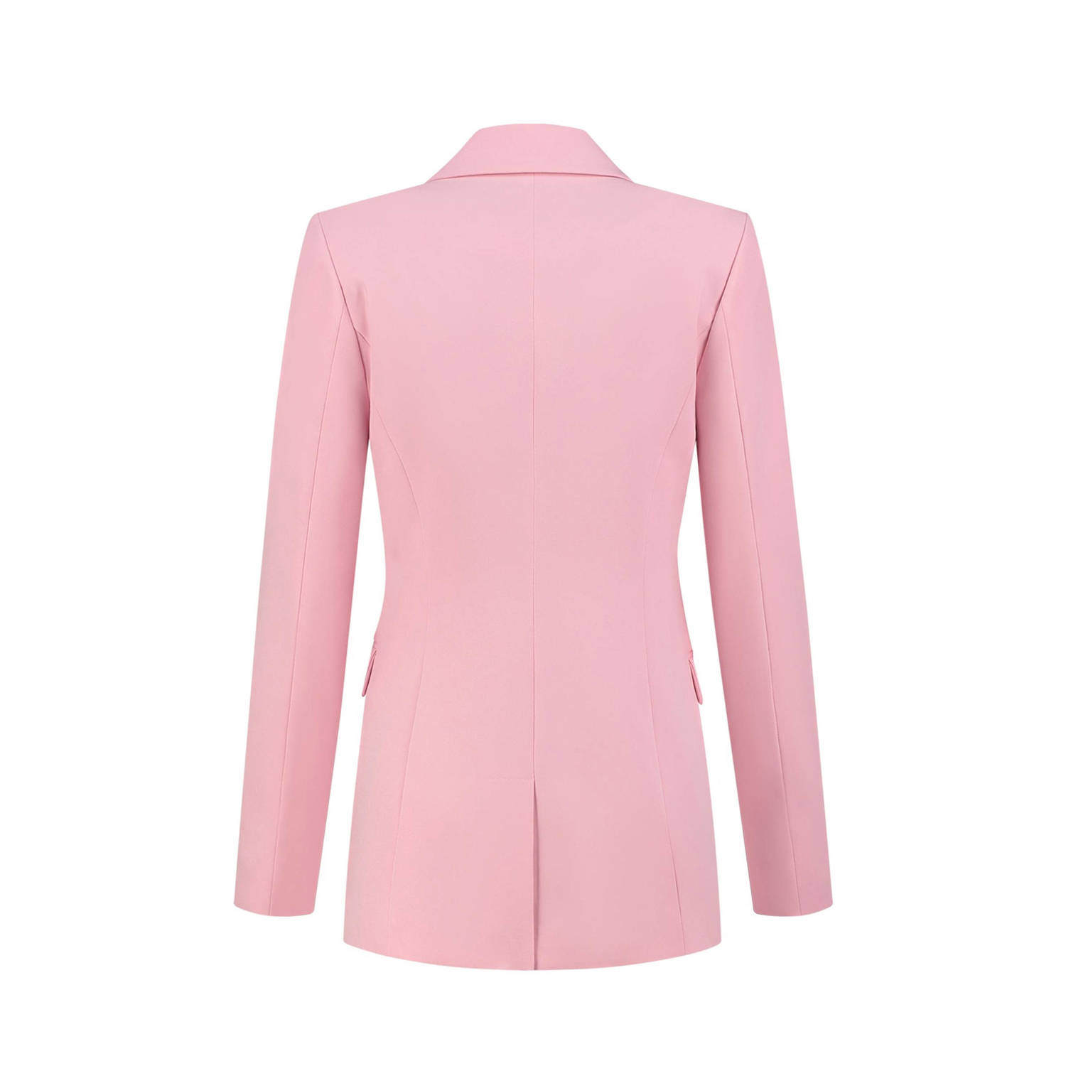 NIKKIE getailleerde blazer Famke roze