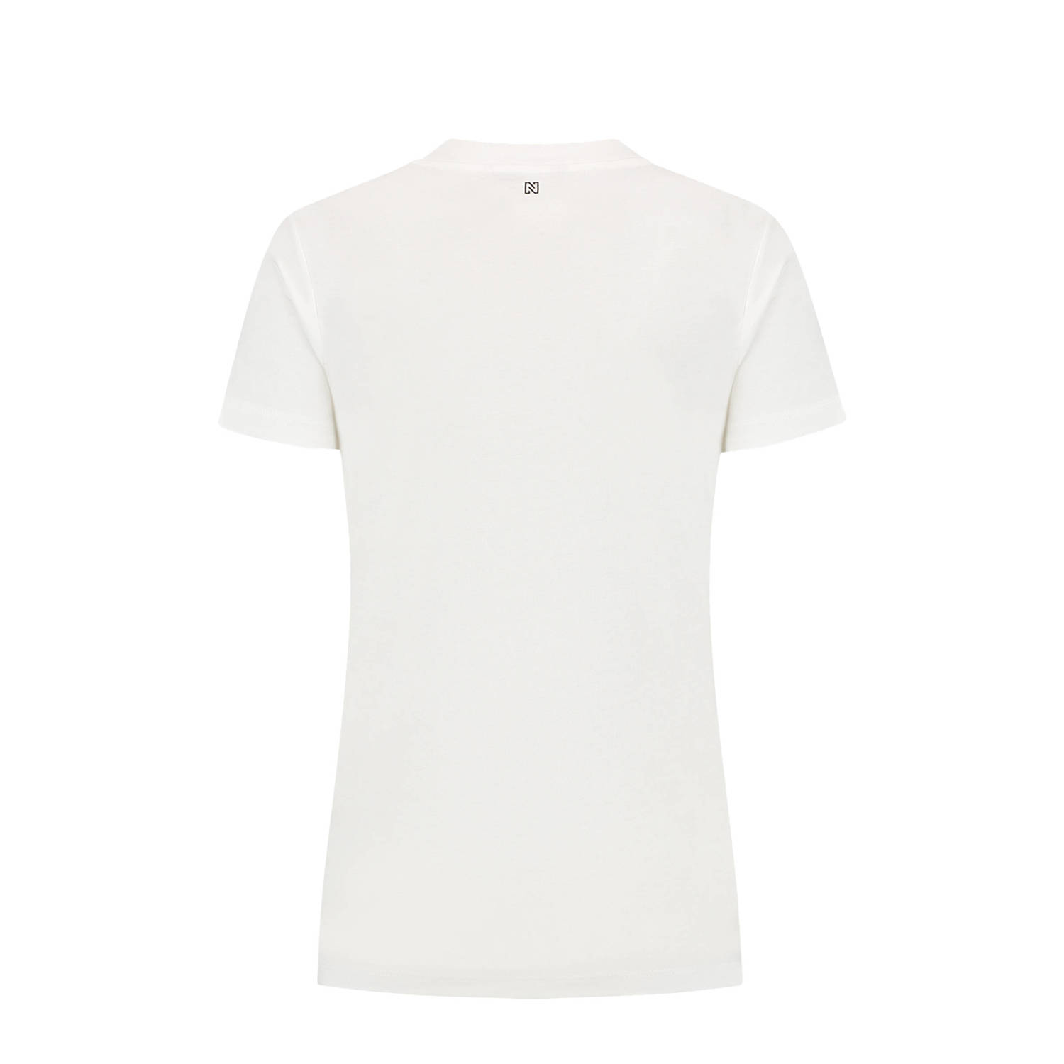 NIKKIE T-shirt Bruges met printopdruk wit