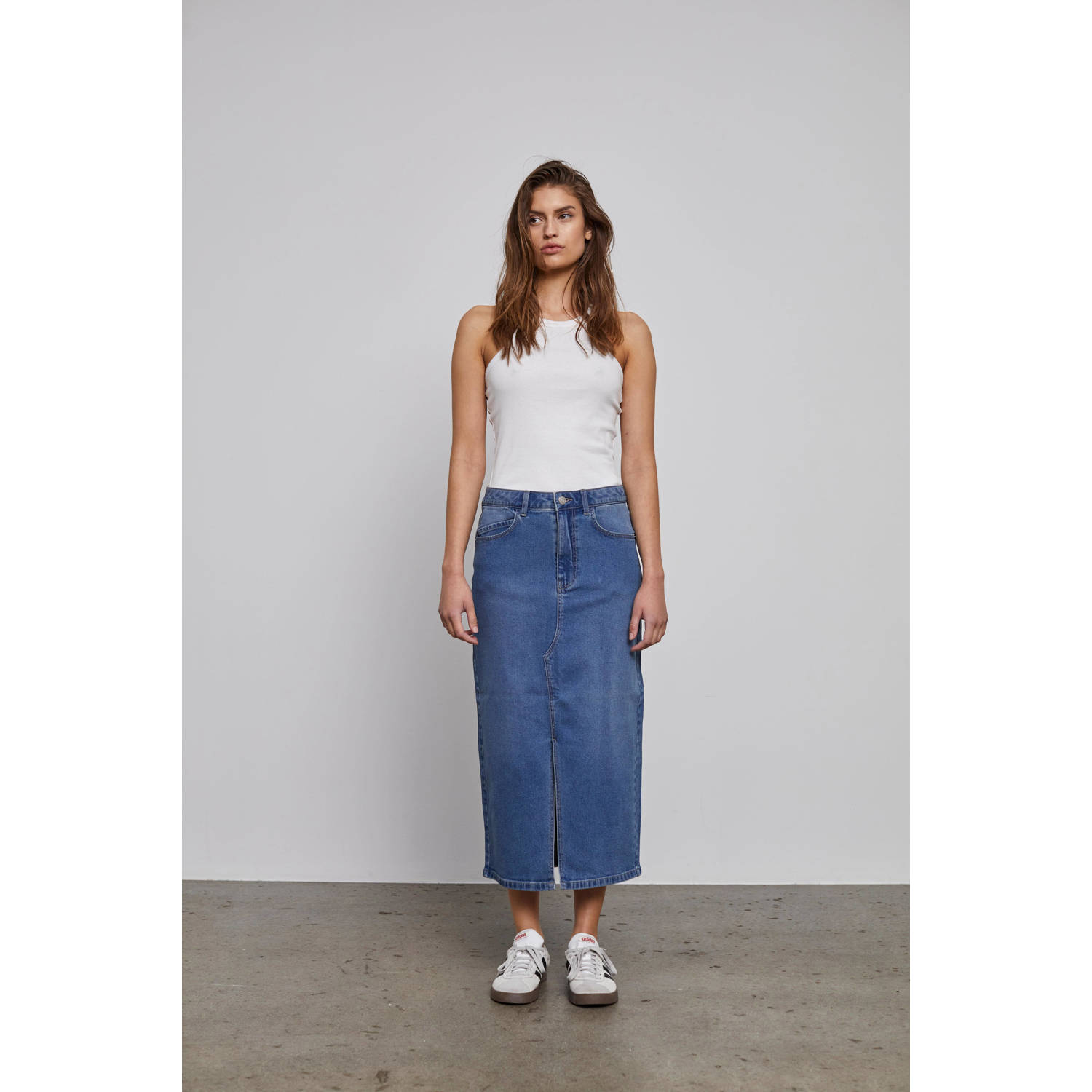 NOISY MAY spijkerrok NMKATH medium blue denim