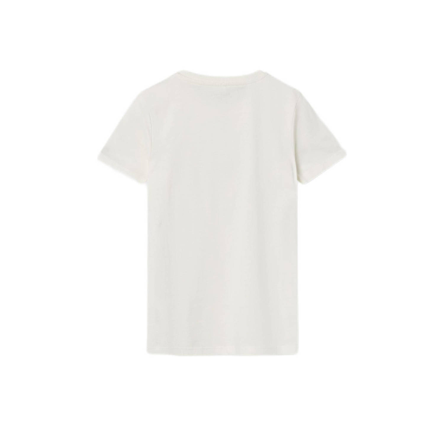 NAME IT KIDS T-shirt NKMBALALLE met katoen wit zwart