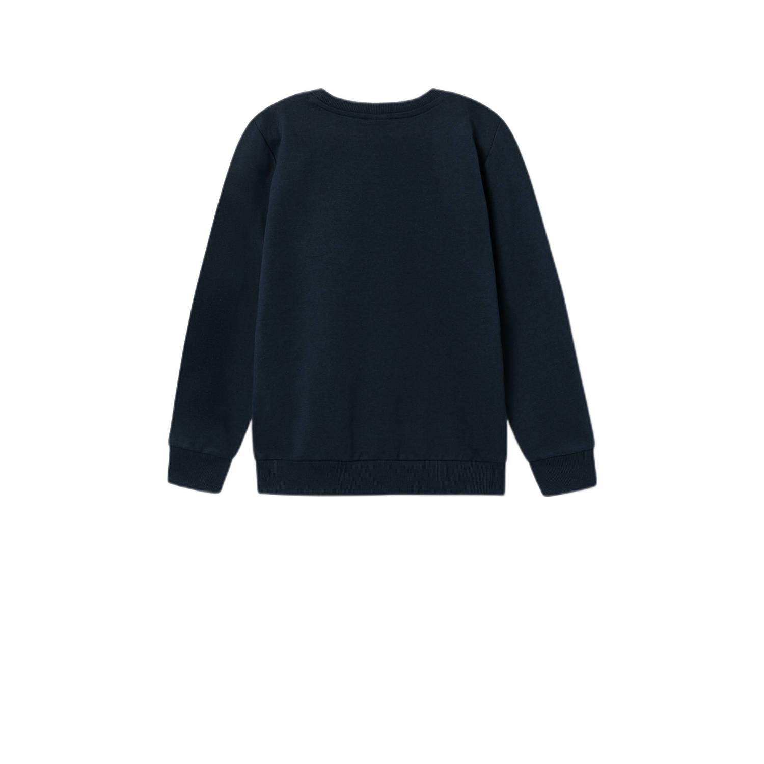 NAME IT KIDS sweater NKMVILDAR met printopdruk donkerblauw