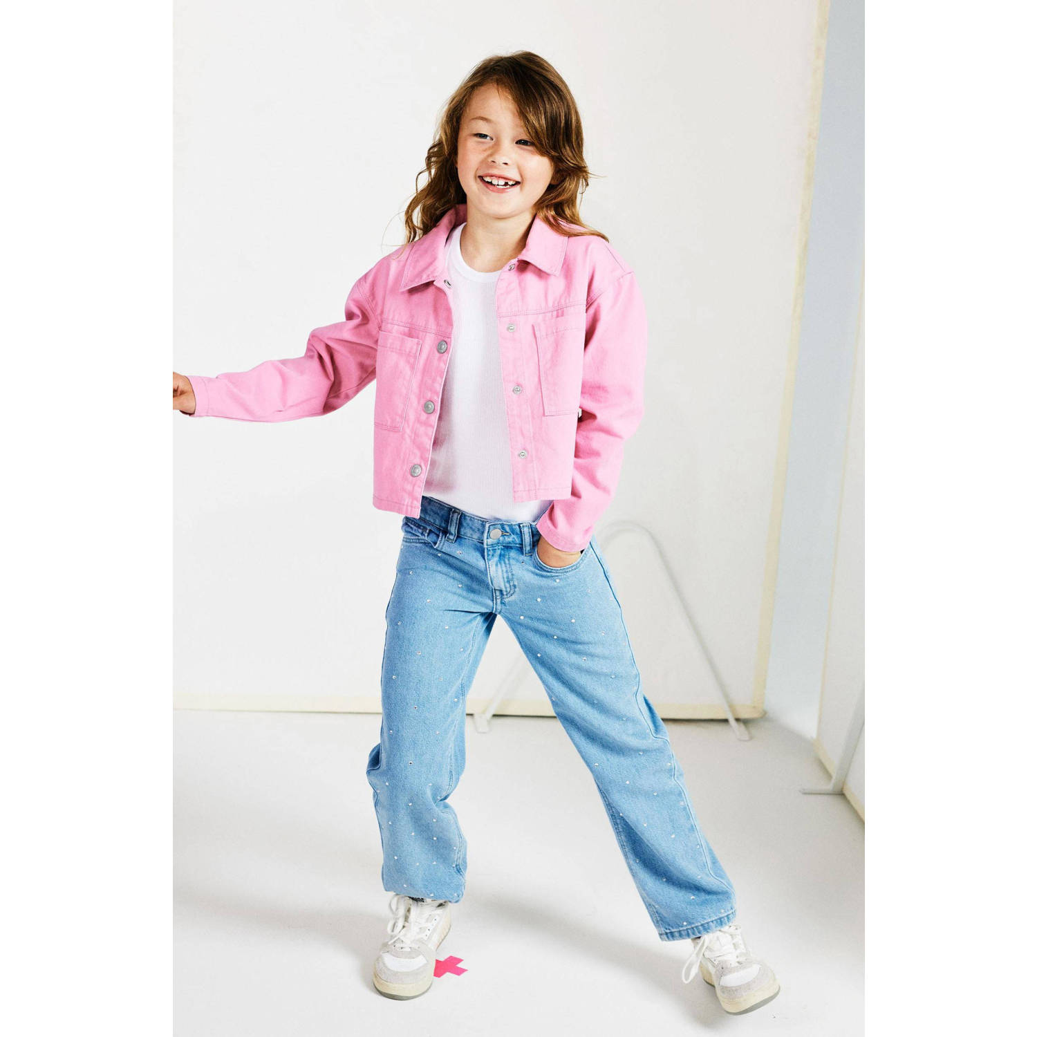 NAME IT KIDS straight leg jeans NKFROSE light blue denim