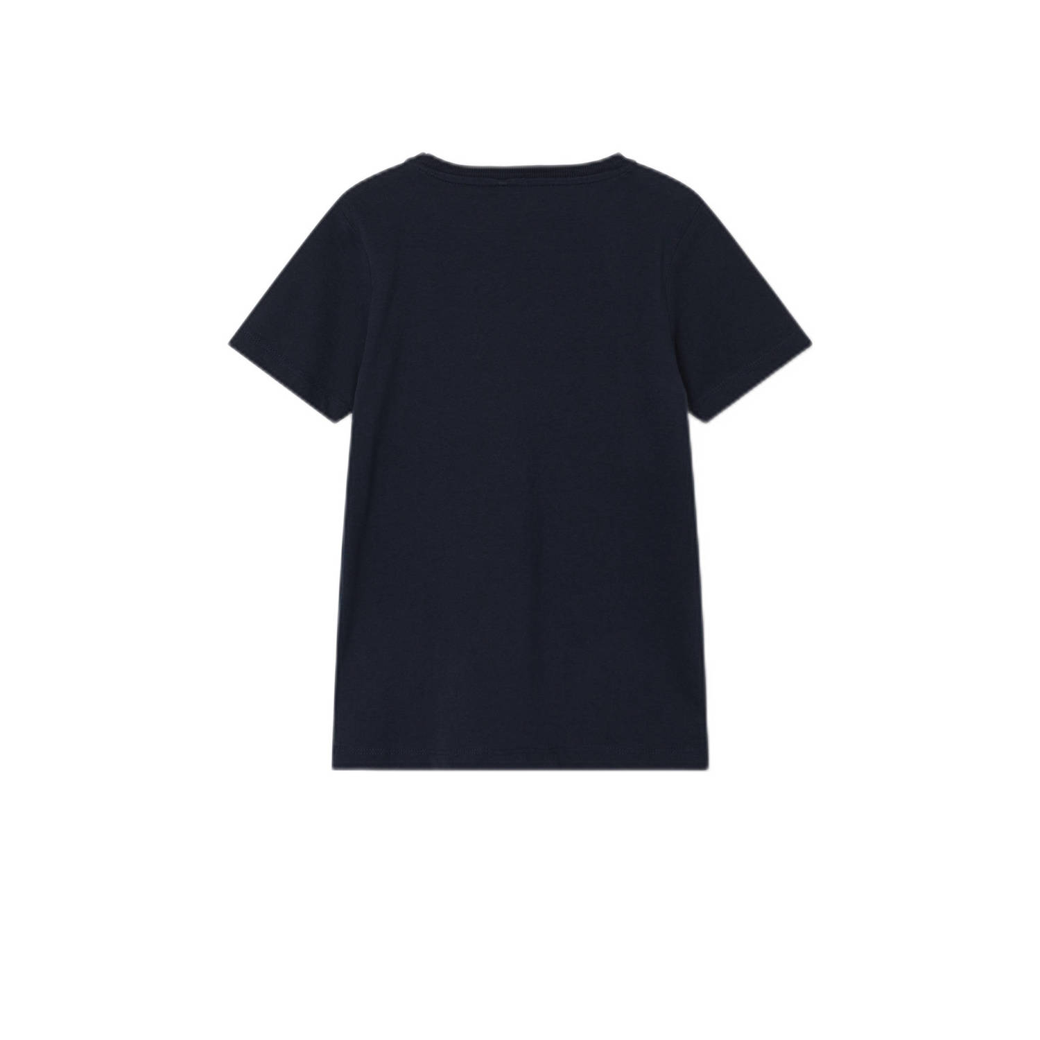 NAME IT KIDS T-shirt NMMBERTE met printopdruk donkerblauw groen wit