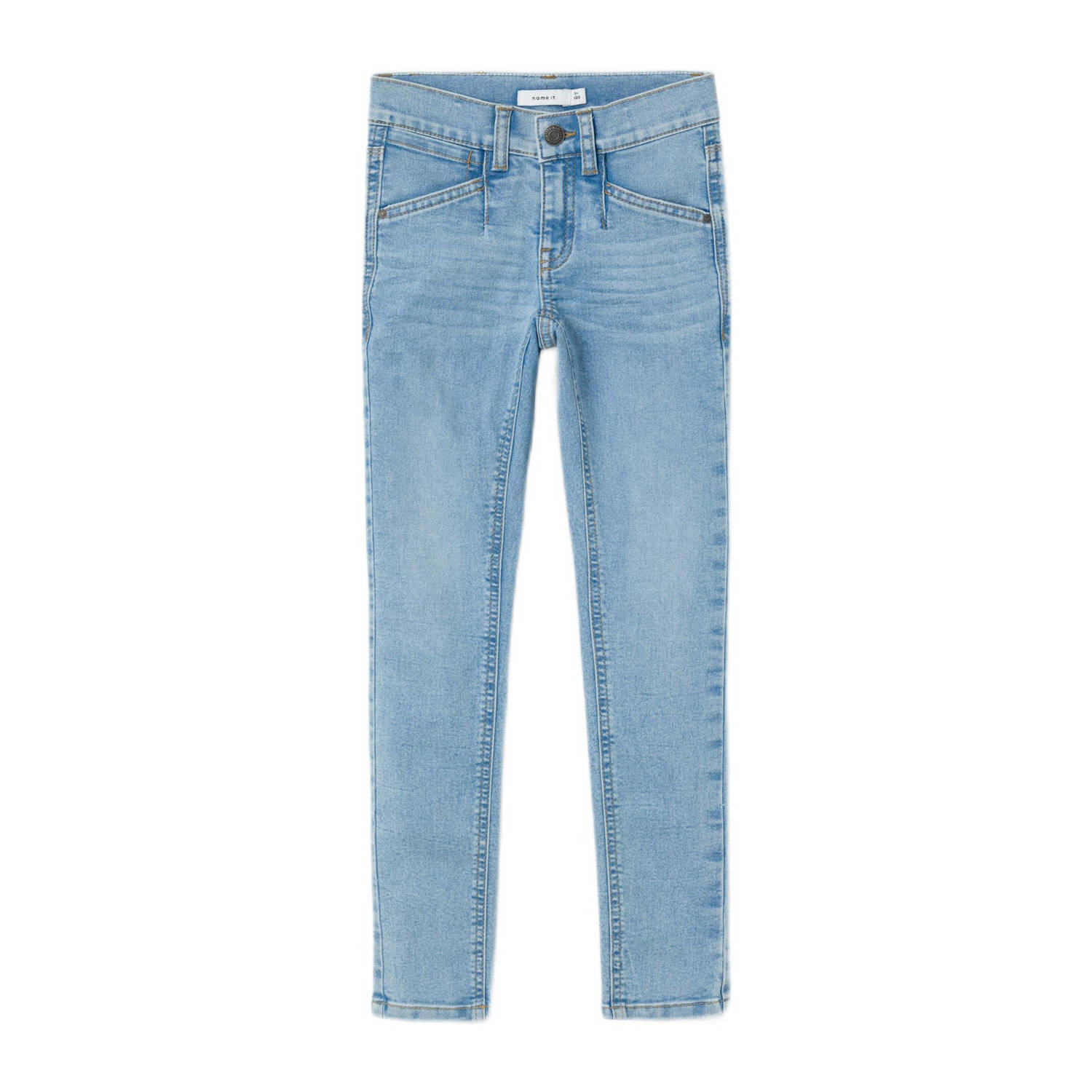 Name it KIDS skinny jeans NMFPOLLY light blue denim Blauw Meisjes Katoen 116