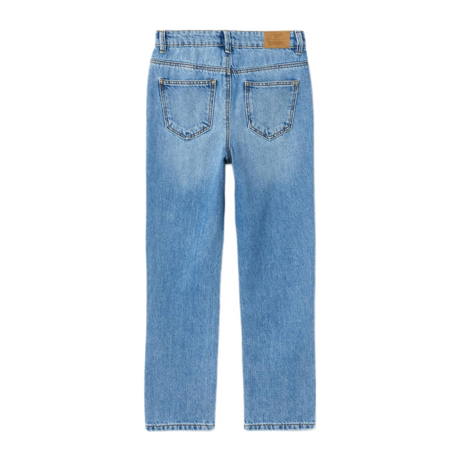 NAME IT KIDS straight leg jeans NKFROSE medium blue denim