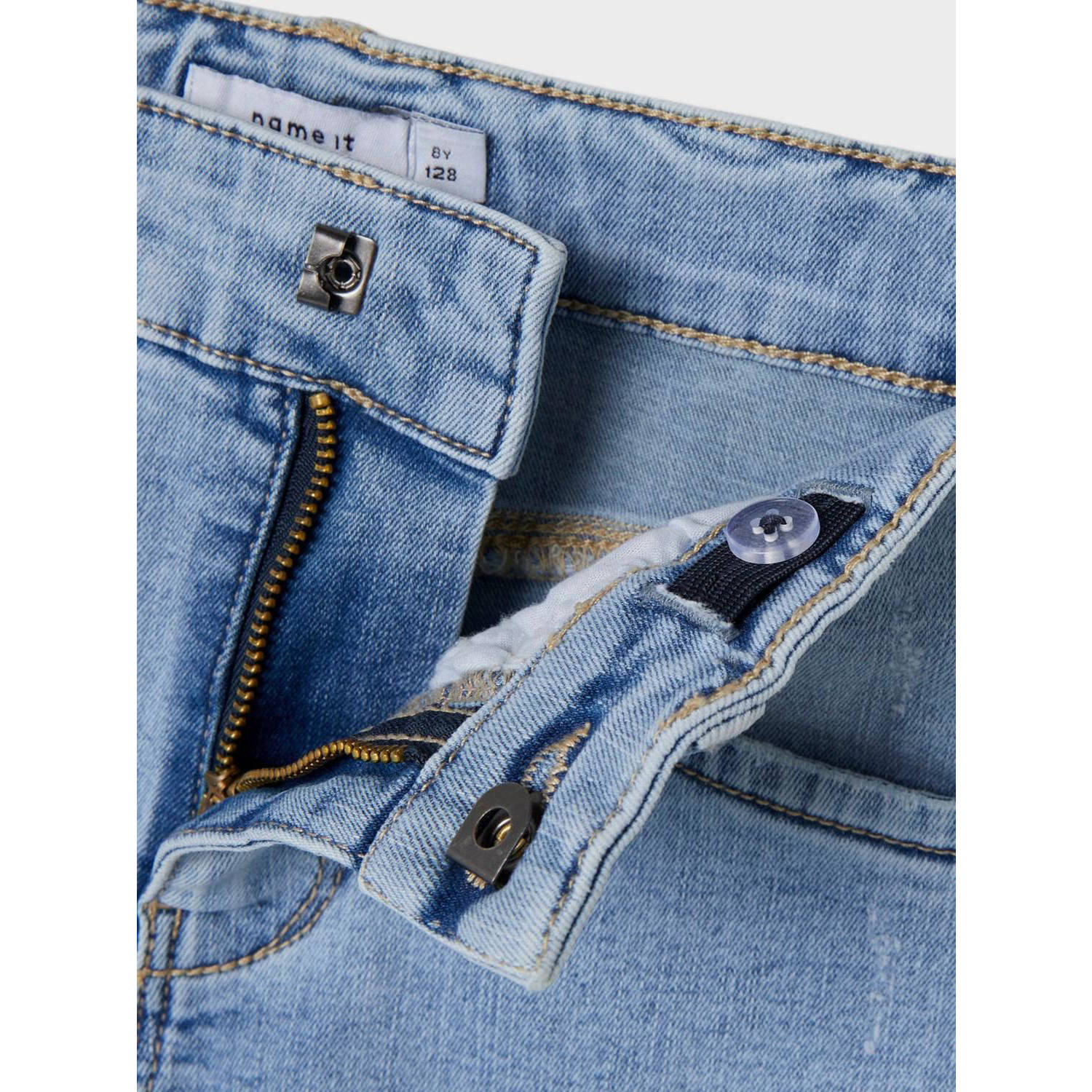NAME IT KIDS skinny jeans NKFPOLLY light blue denim